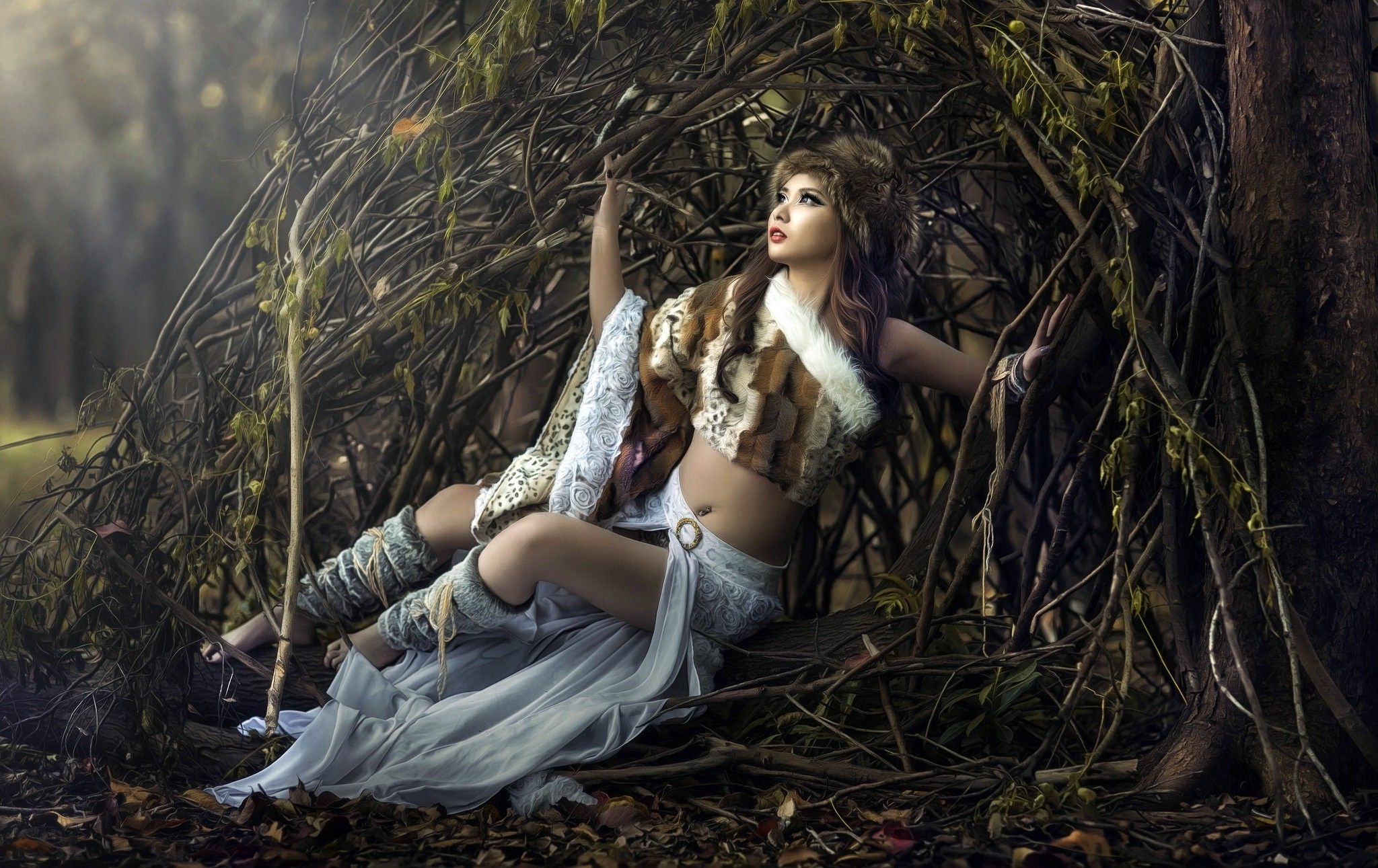 Asian, Women, Model, Fantasy Art Wallpaper HD / Desktop