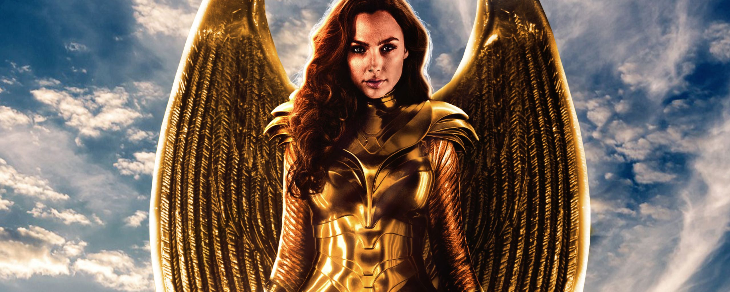 Wonder Woman Golden Eagle Armor 2560x1024 Resolution