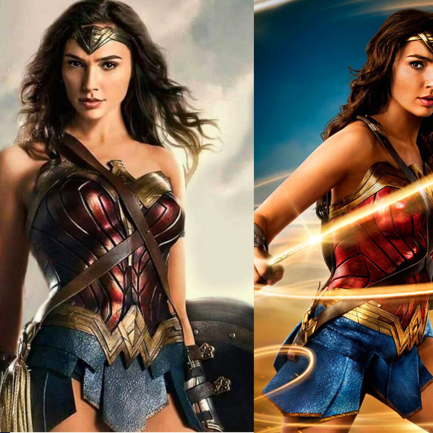 Wonder Woman's costume has gotten a lot brighter since Batman v