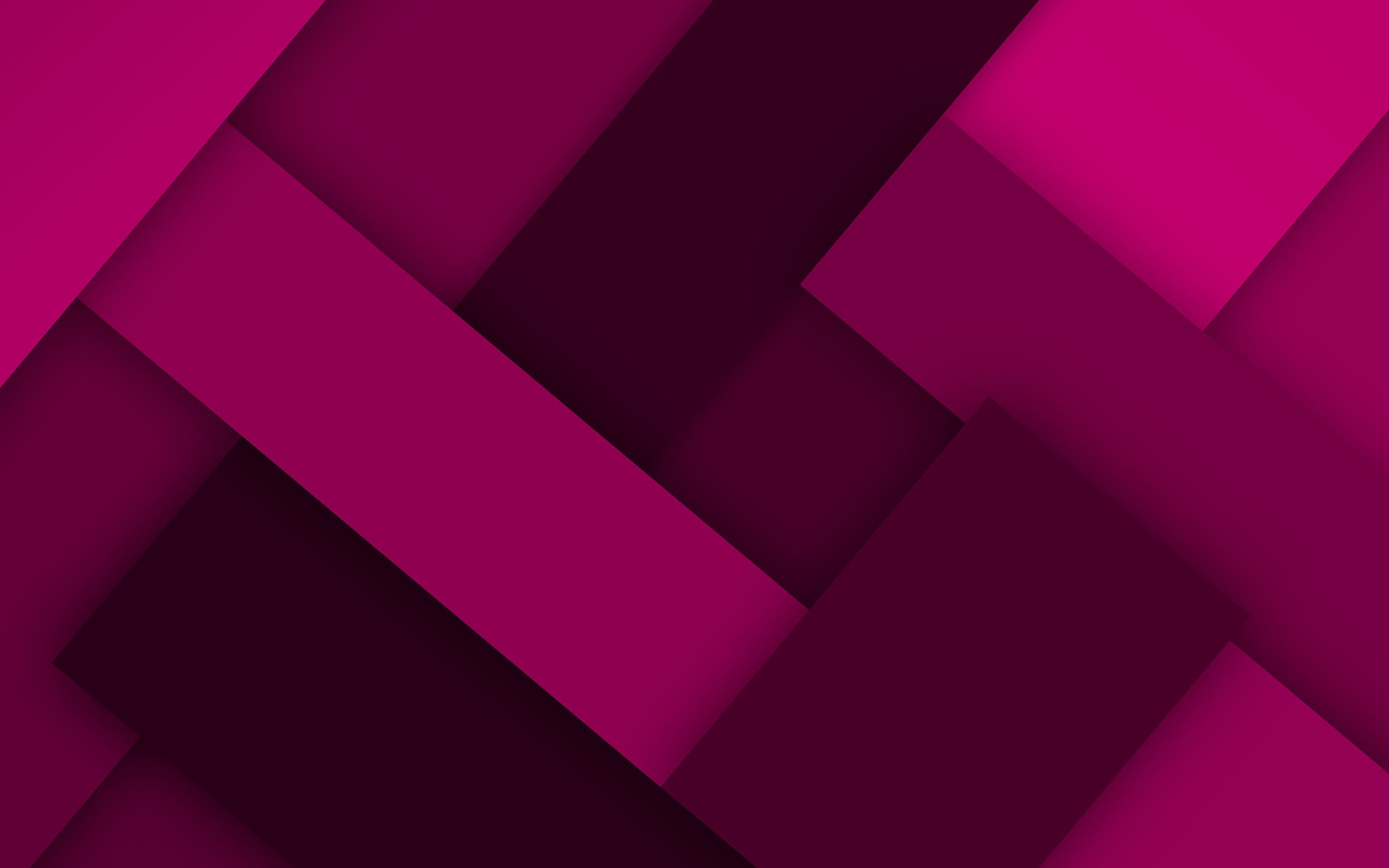 Download wallpaper purple lines, 4k, material design, creative