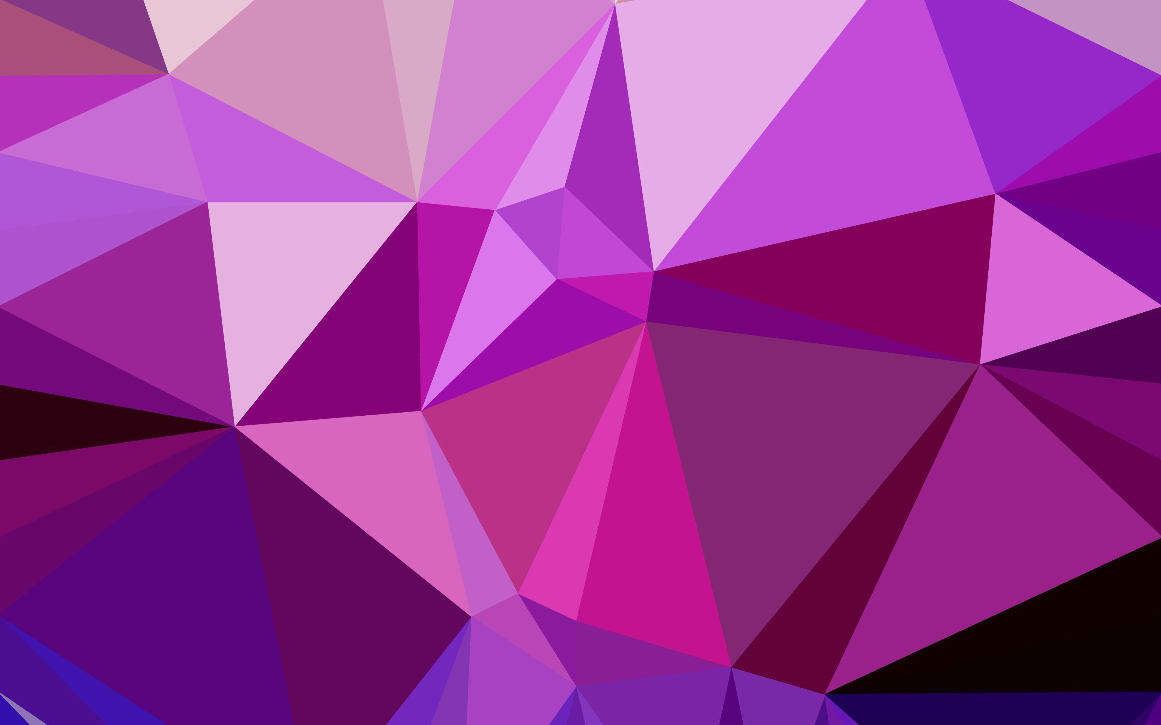 Download wallpaper mosaic, triangles, 4k, geometry, geometric