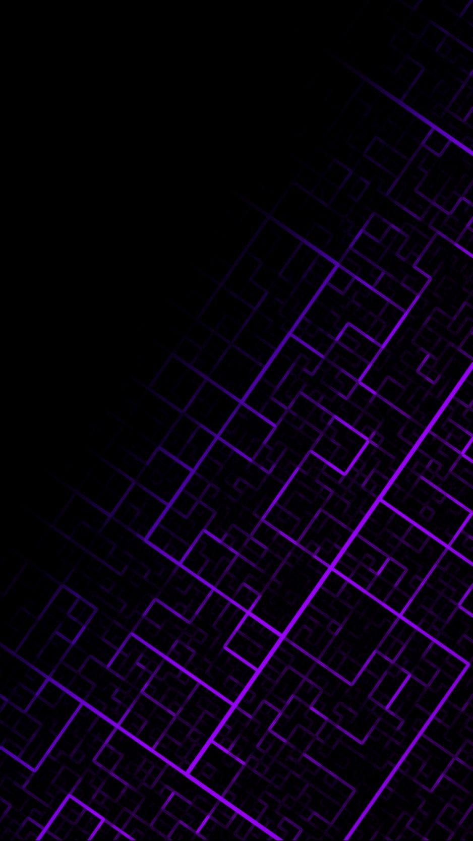 Download wallpaper 938x1668 pattern, geometric, lines, purple