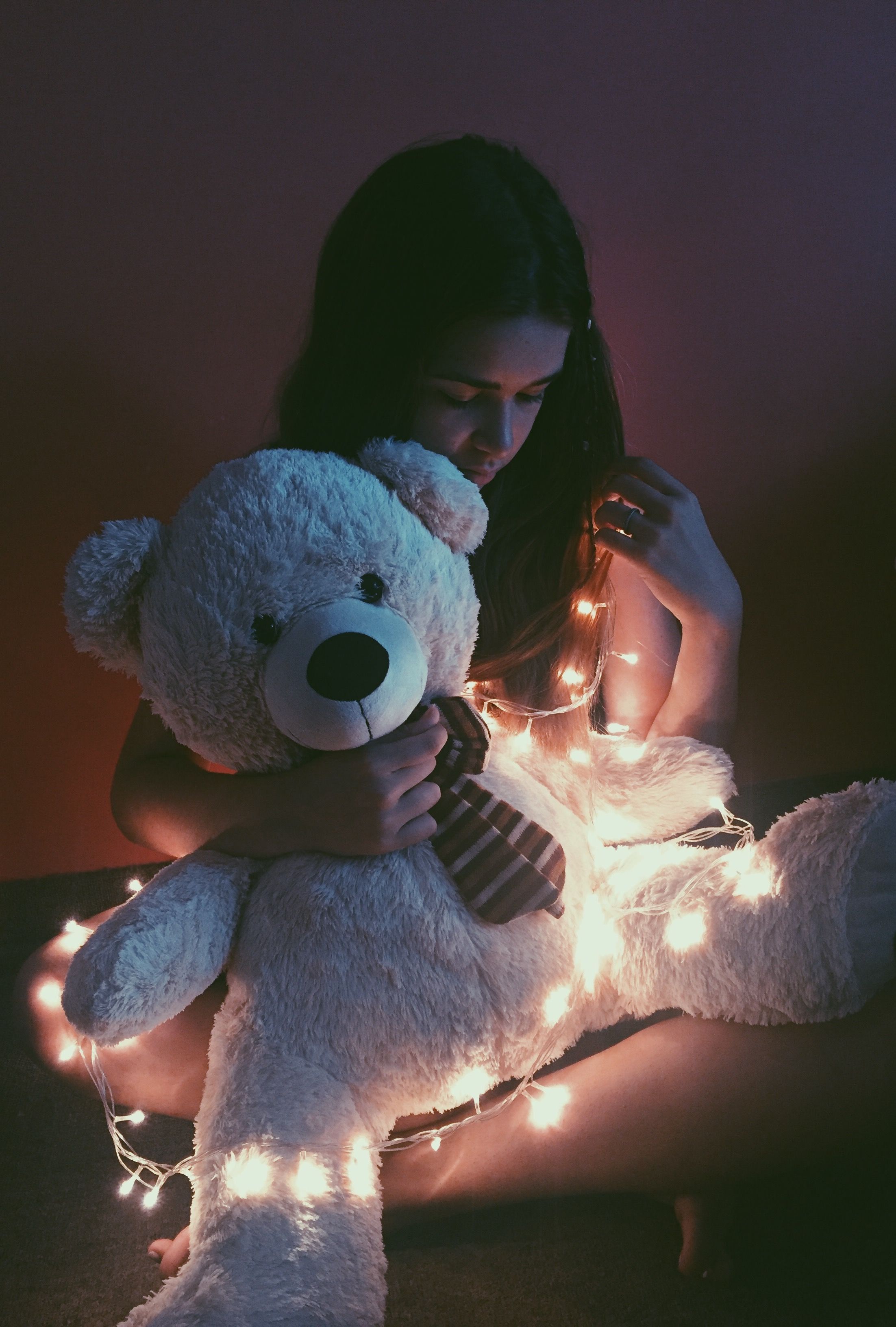 cute lighting teddy bear