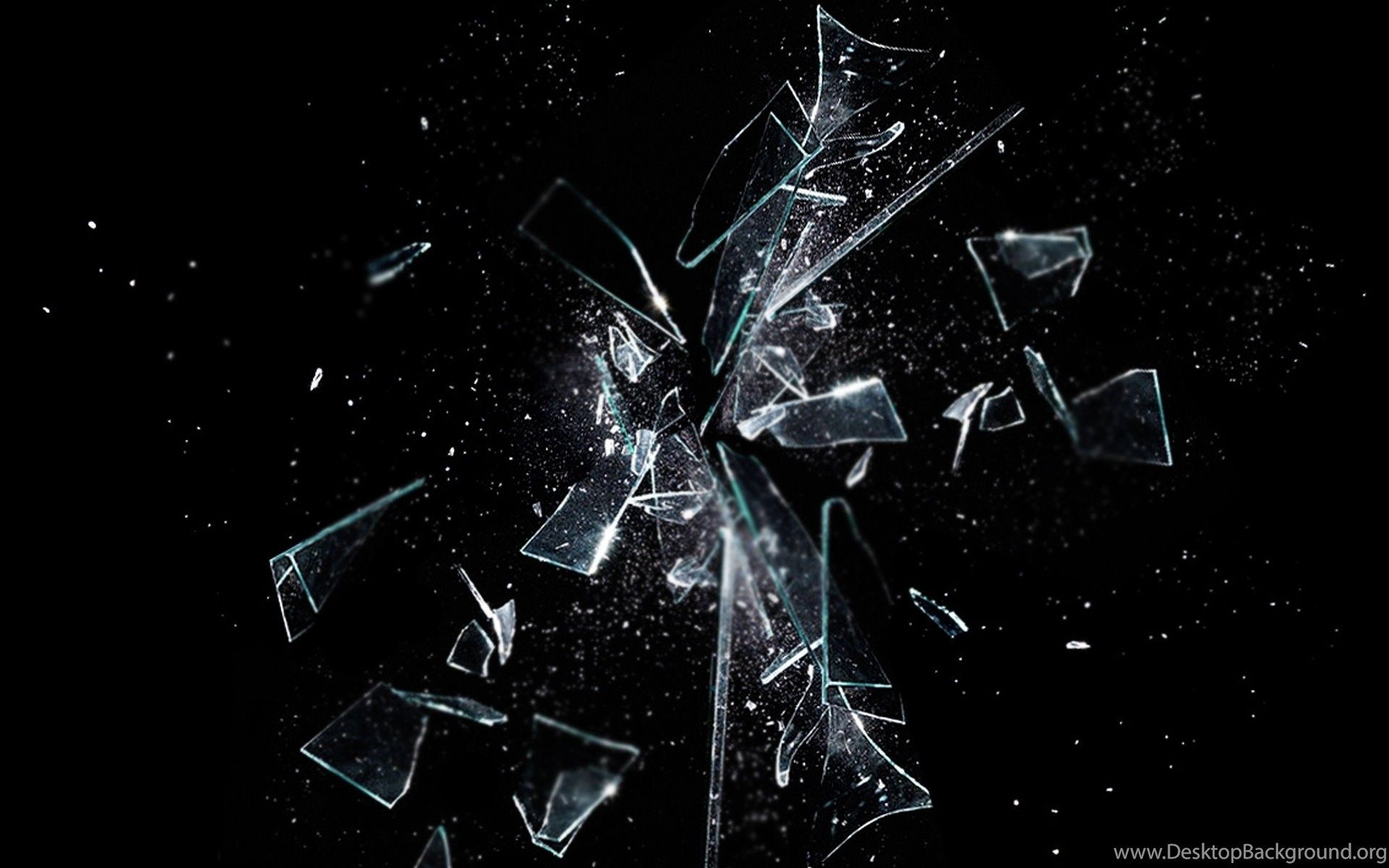 Broken Glass Wallpaper Desktop Background
