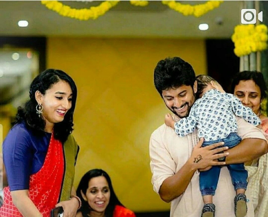 Nani with his wife and son. Actors image, Actors, Celebrities