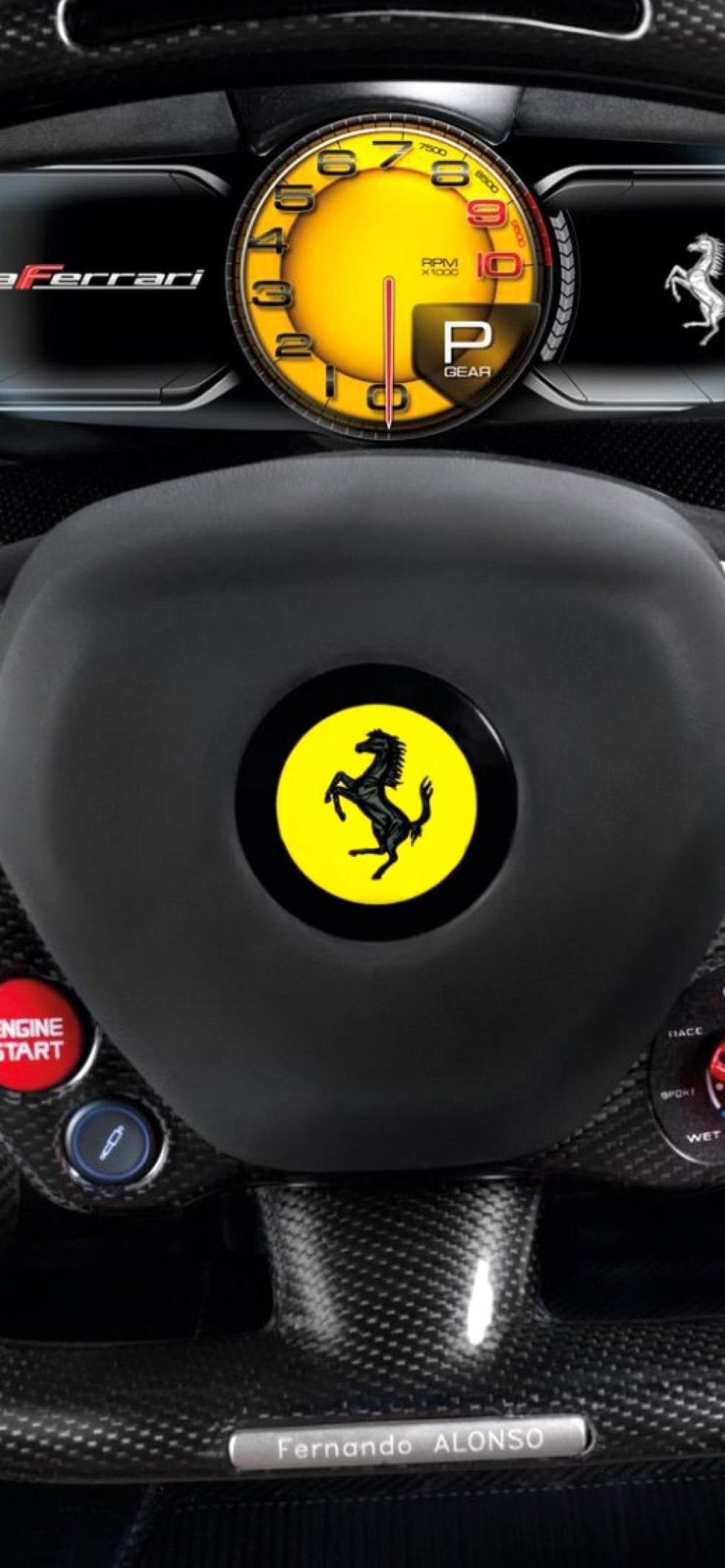 Ferrari Steering iPhone XS MAX HD 4k Wallpaper, Image