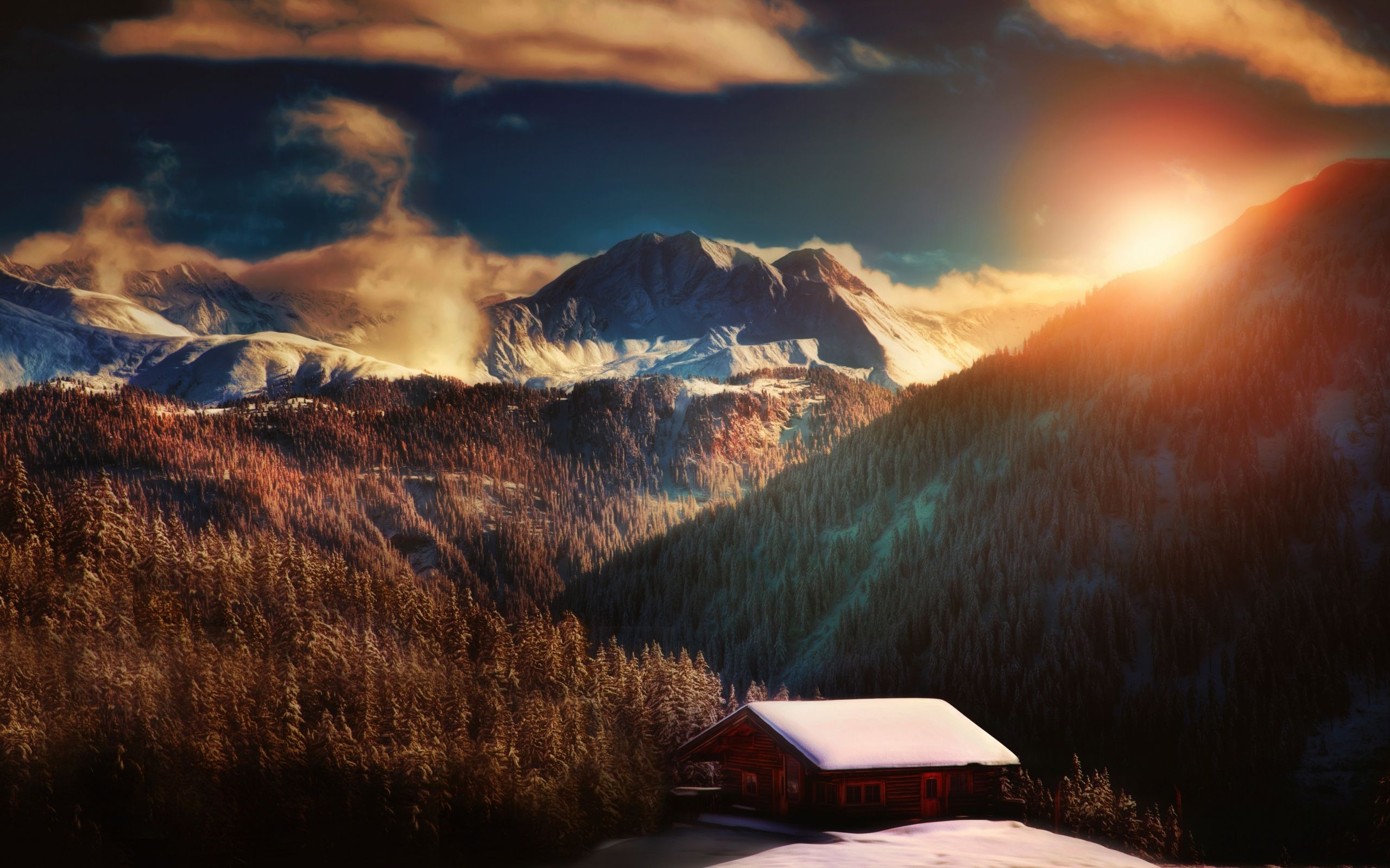 Download Alps, 5k, 4k wallpaper, 8k, France, mountain, sunset