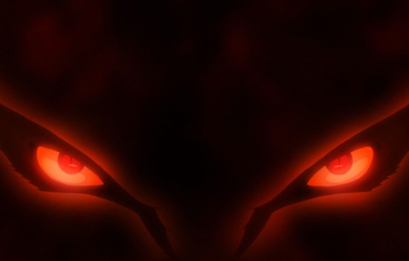 Wallpaper red, game, Naruto, fox, eyes .anime.goodfon.com