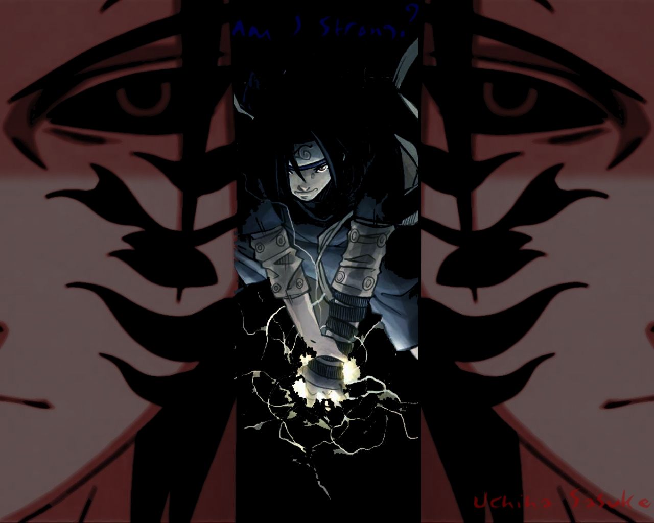 Naruto Wallpaper: Am I strong? Uchiha Sasuke