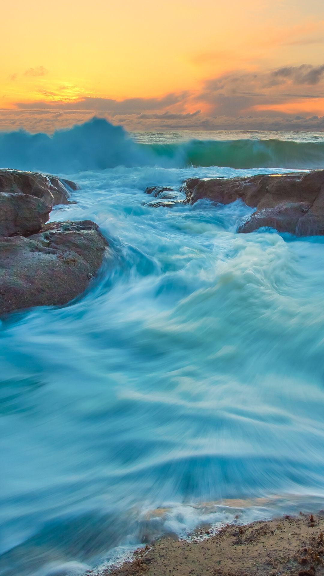 iPhone Wallpaper. Body of water, Sky, Wave, Sea, Ocean, Blue