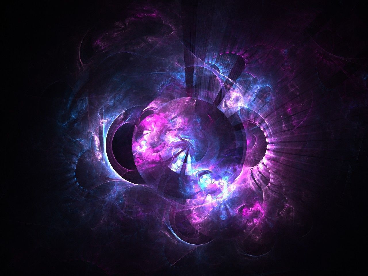 Purple Orb. Fractals, HD wallpaper, Purple orb