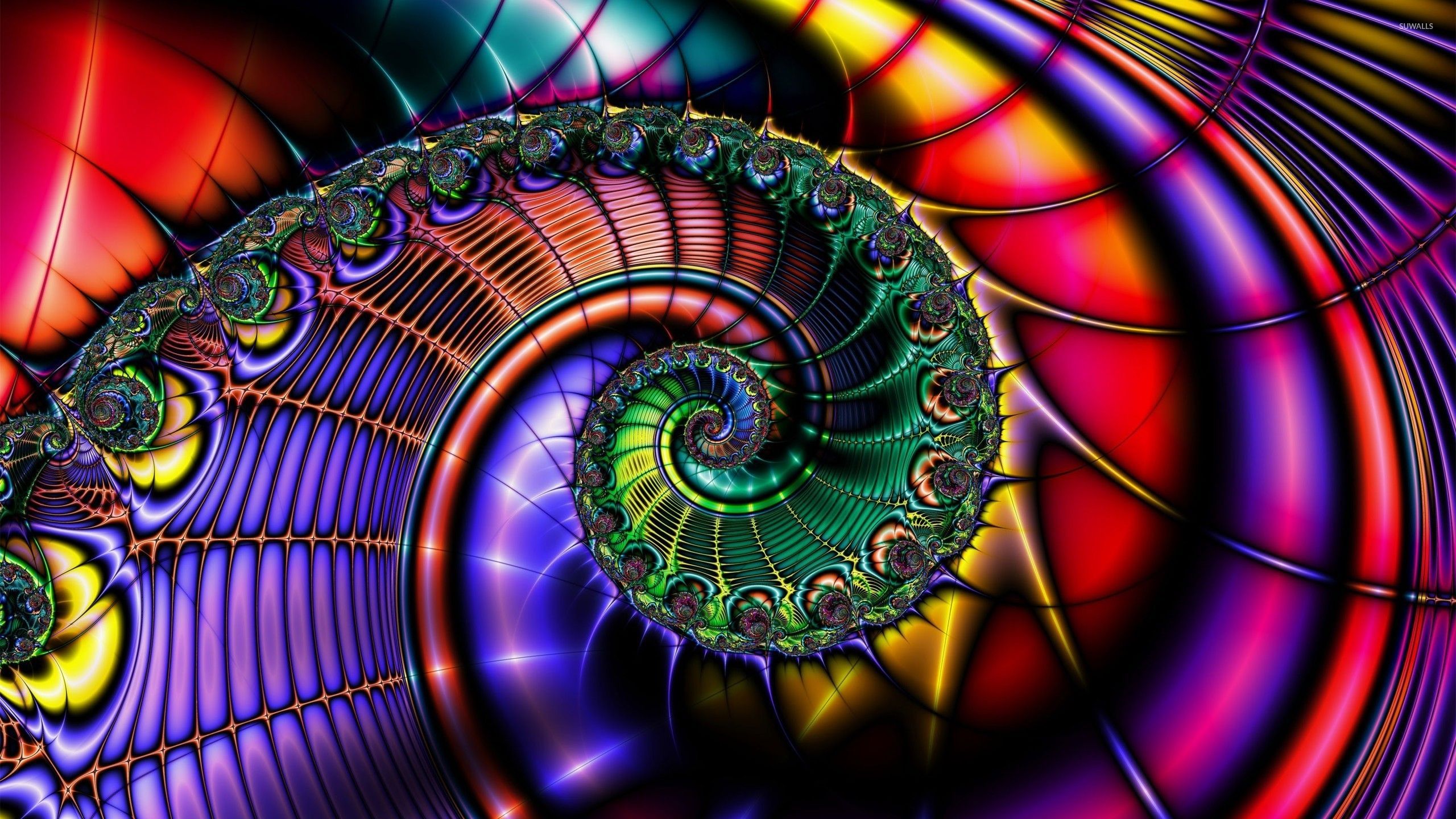 fractals Colorful. Pics Photo 2560x1440 Colorful