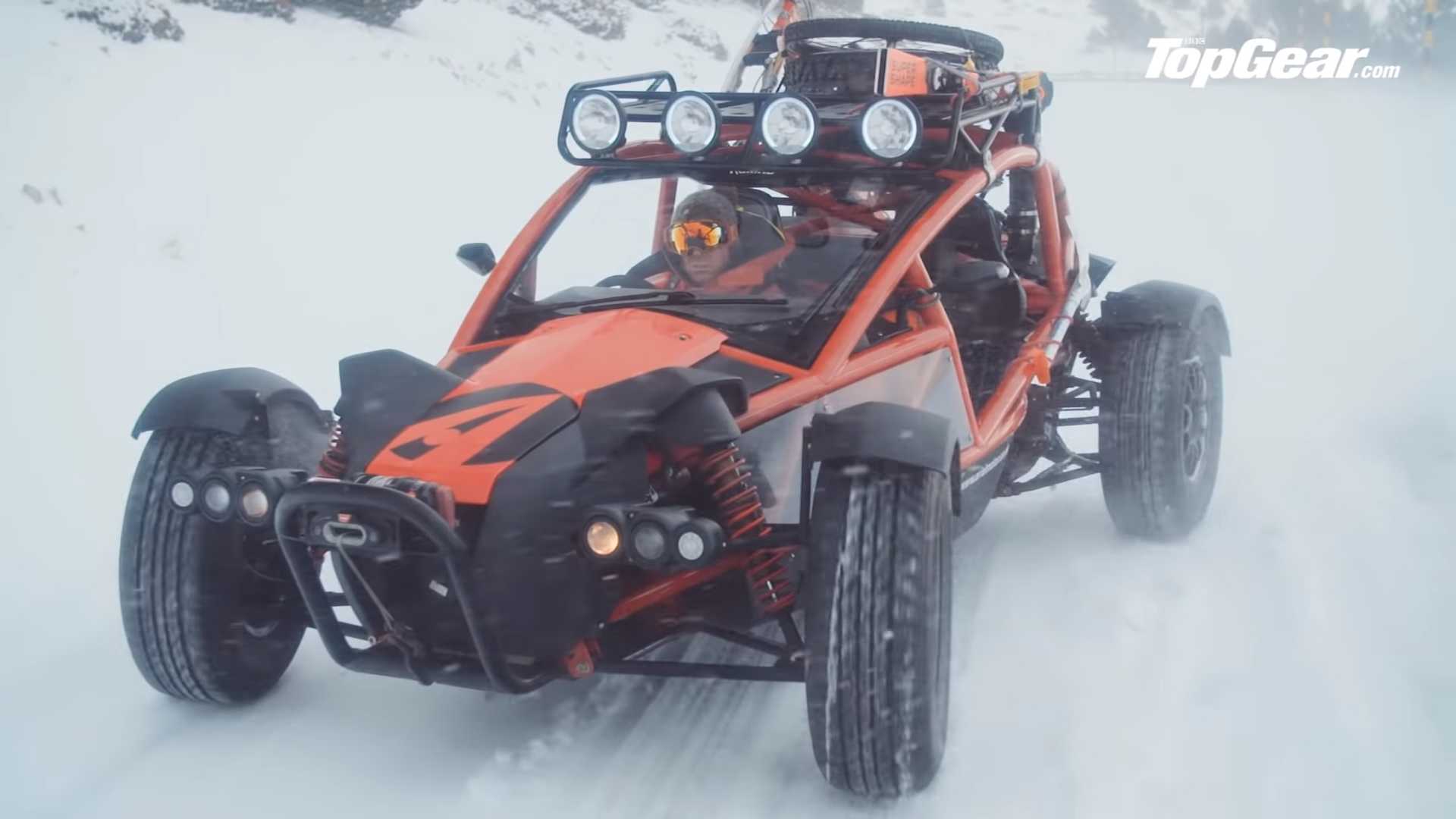 Driving Ariel Nomad Up Snowy Mountain Looks Like Tons Of Fun