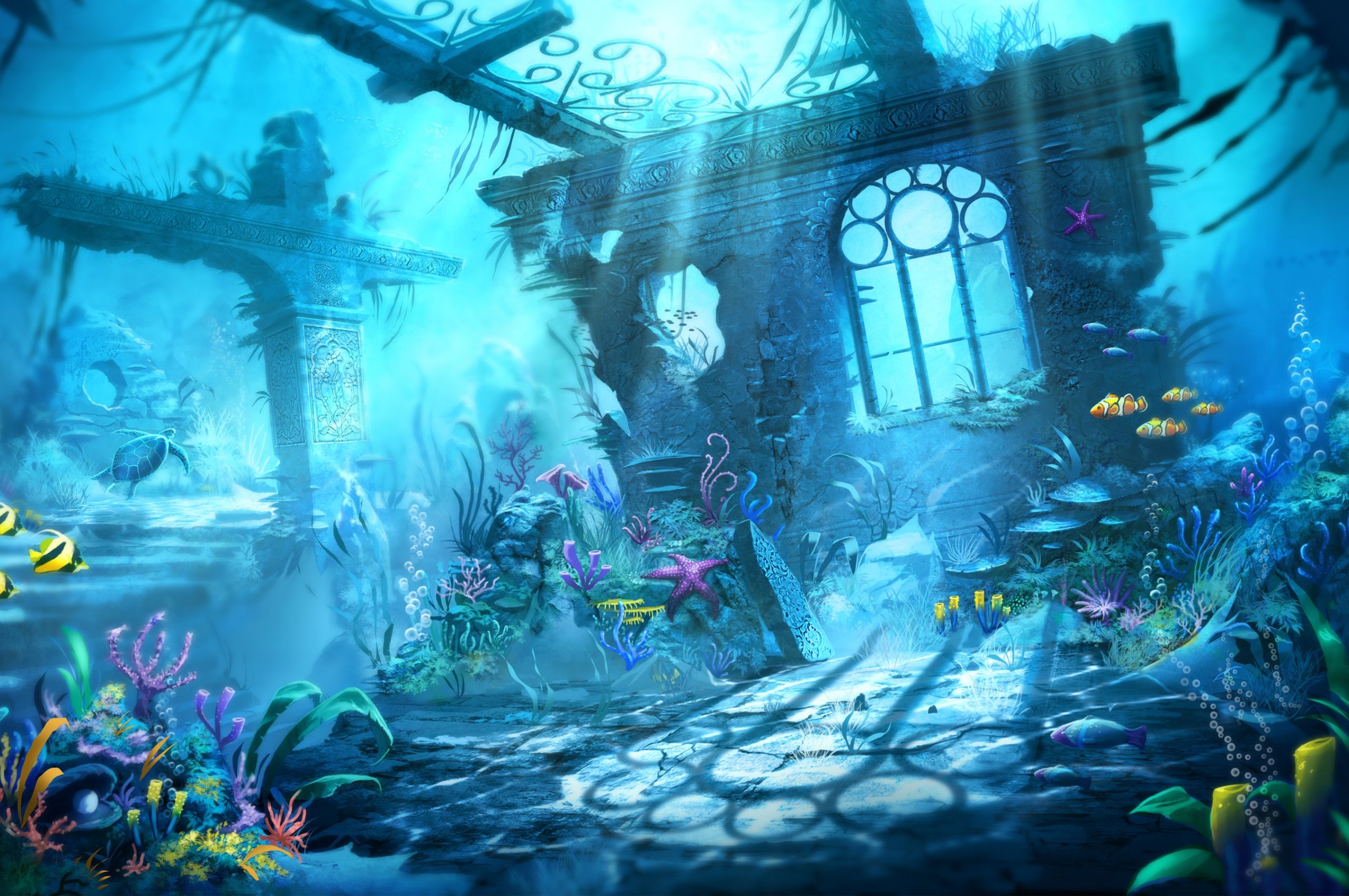 Free download Trine Underwater Scene Wallpaper HD Wallpaper