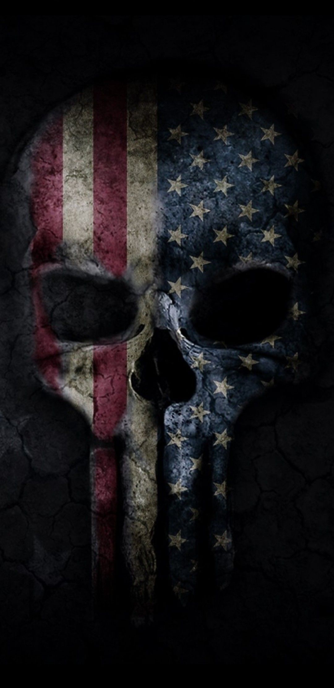 skulls, Grim reaper. American flag image