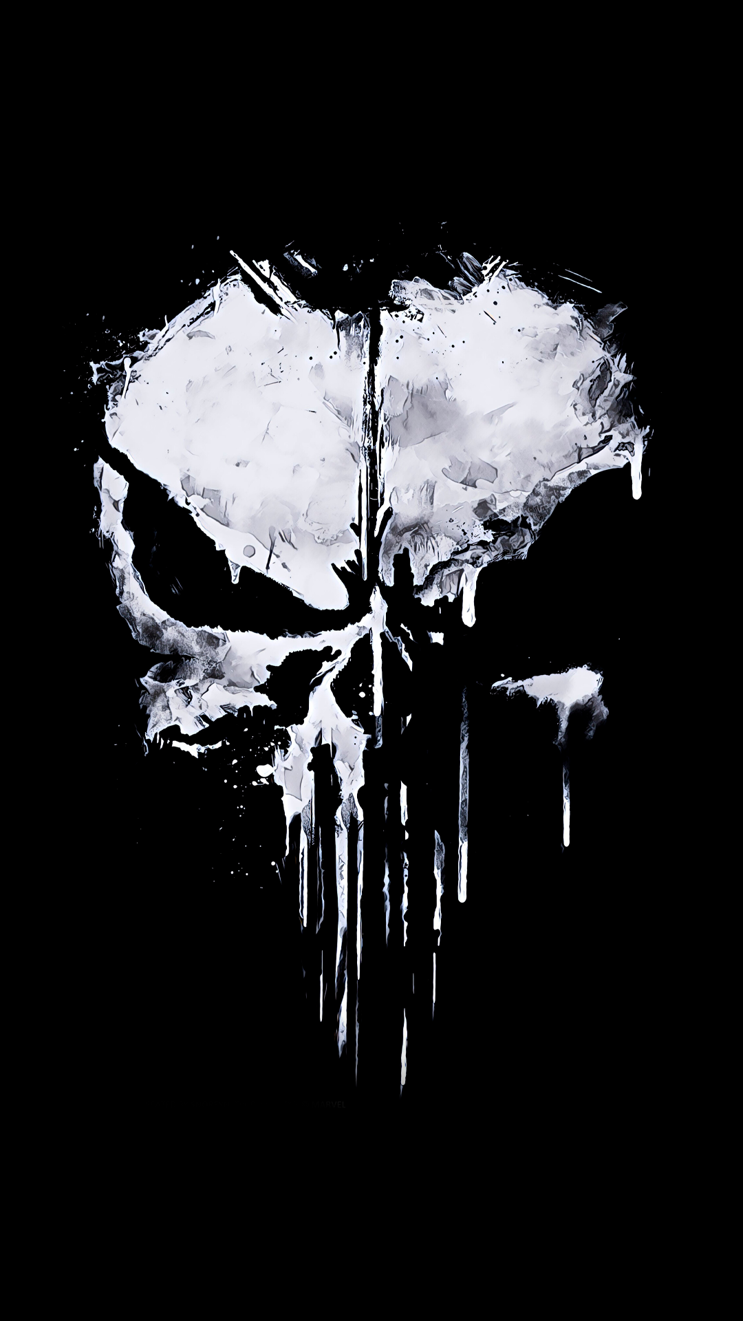 Wallpaper Punisher Skull Logo