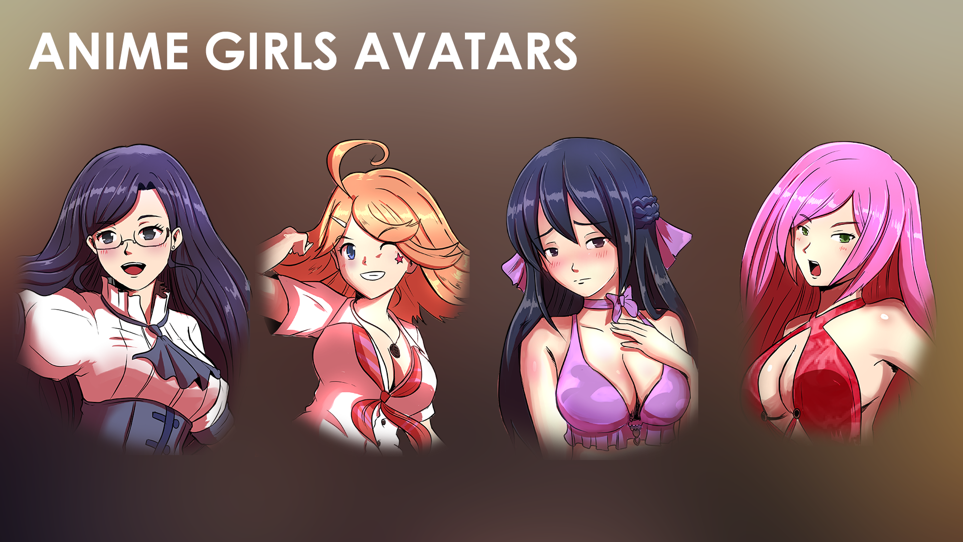 Anime Girls Avatars by Unforgiven in 2D Assets