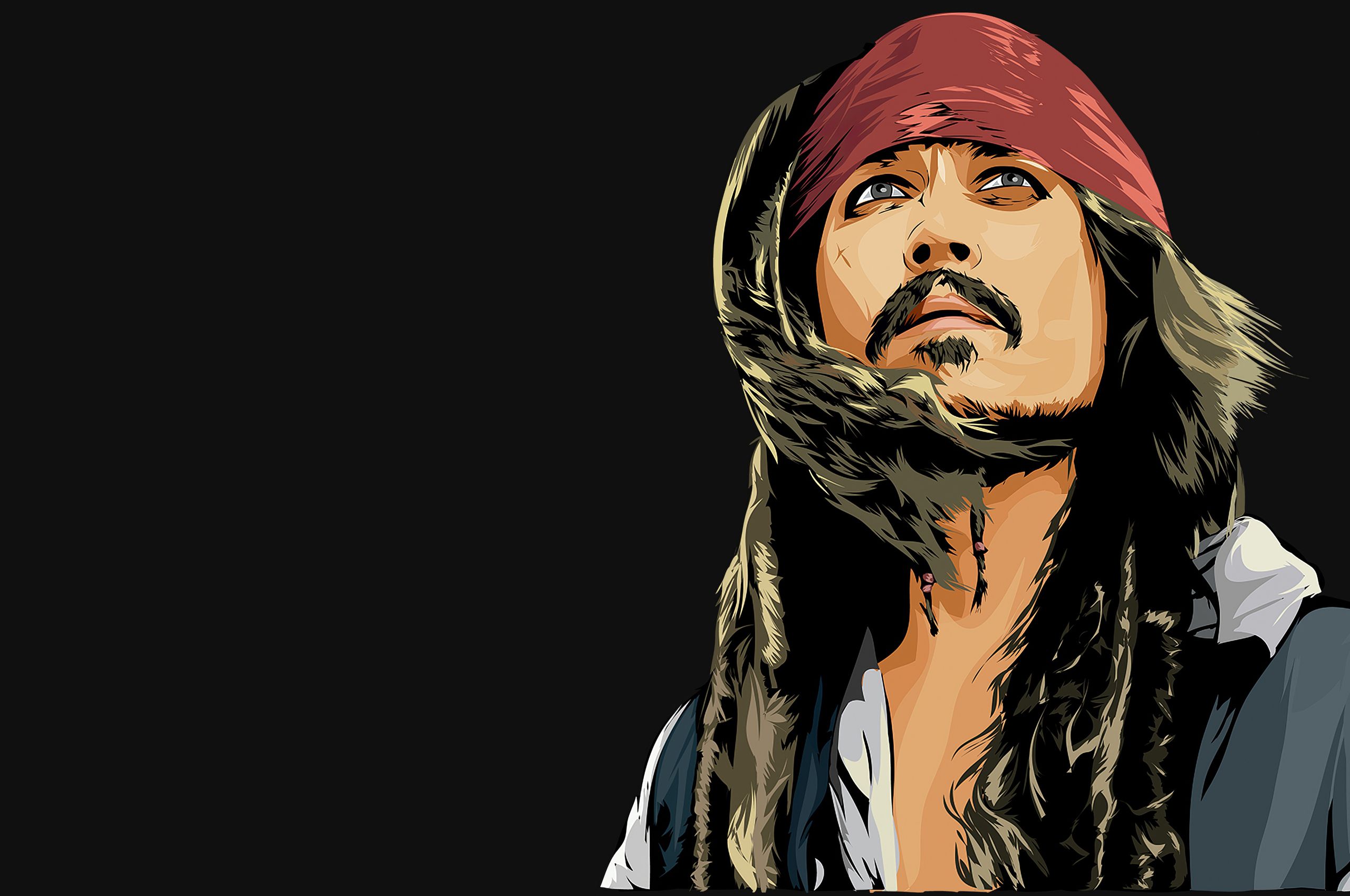 Jack Sparrow Minimal Art 4k Chromebook Pixel HD 4k