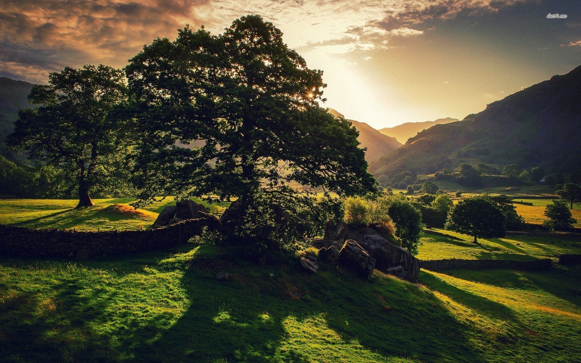 Great Langdale In The Lake District National Park Wallpaper