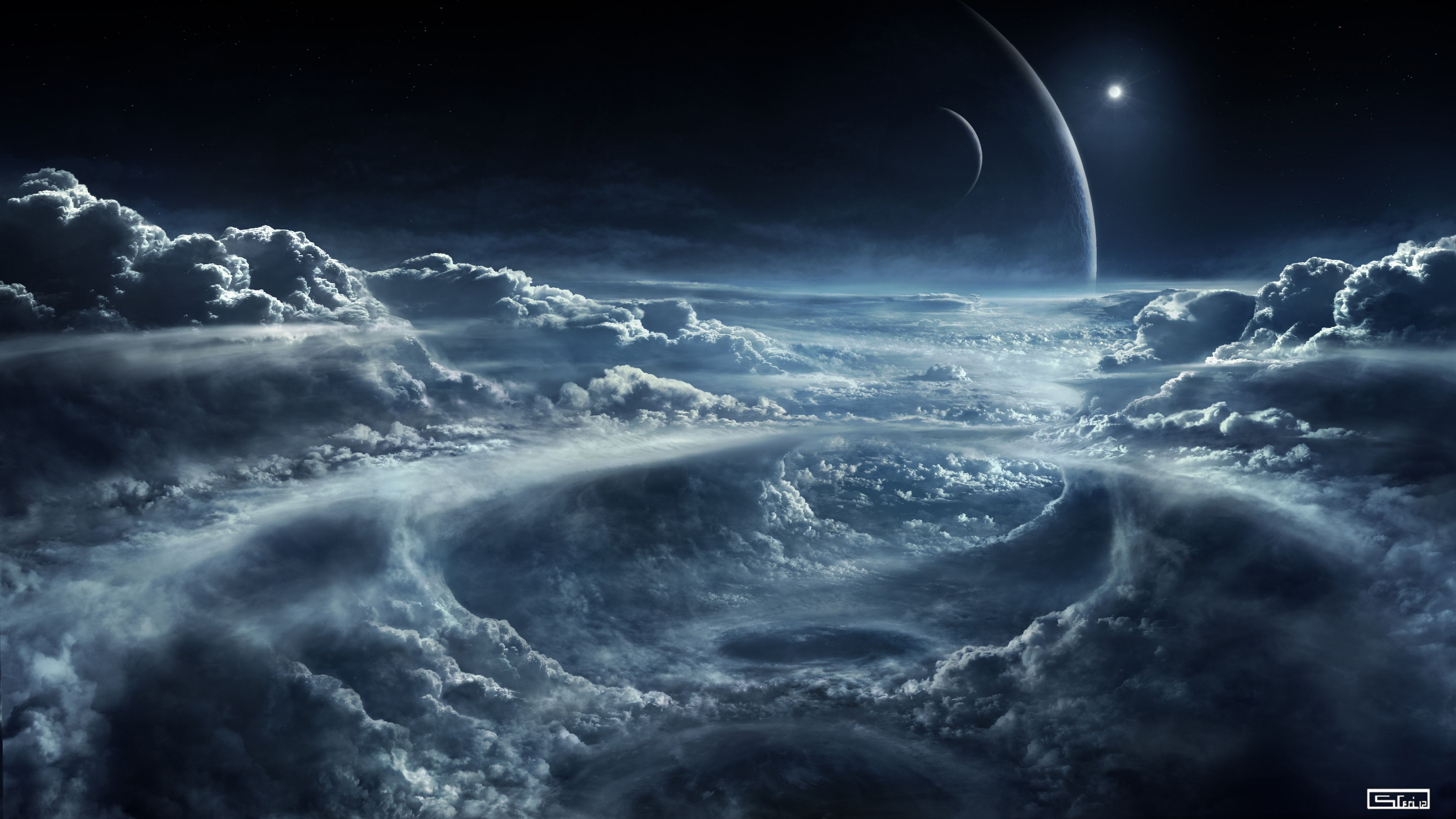 Free download 4K Space and Clouds Wallpaper 4K Wallpaper Ultra HD