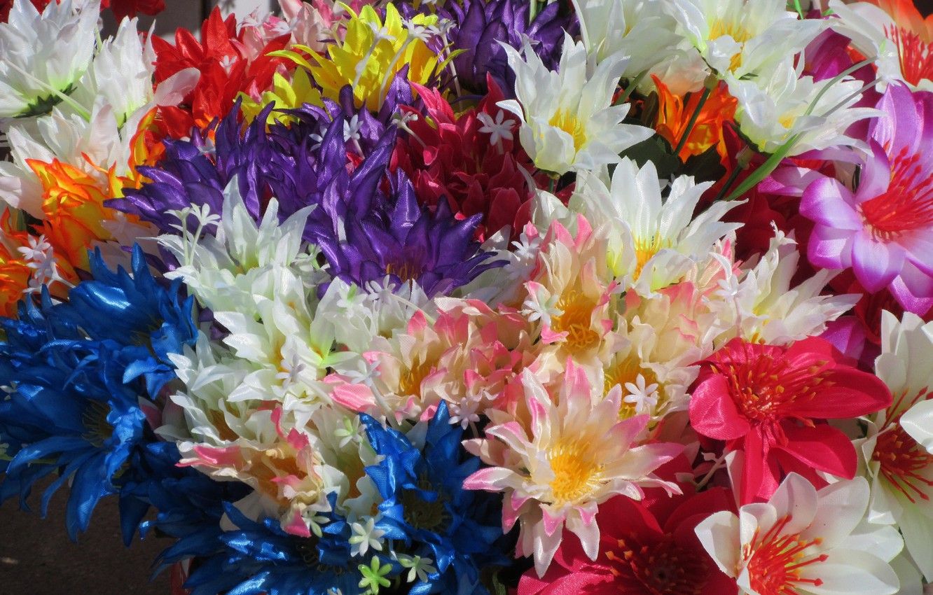 Wallpaper Meduzanol ©, Colorful bouquet, Bouquet, artificial