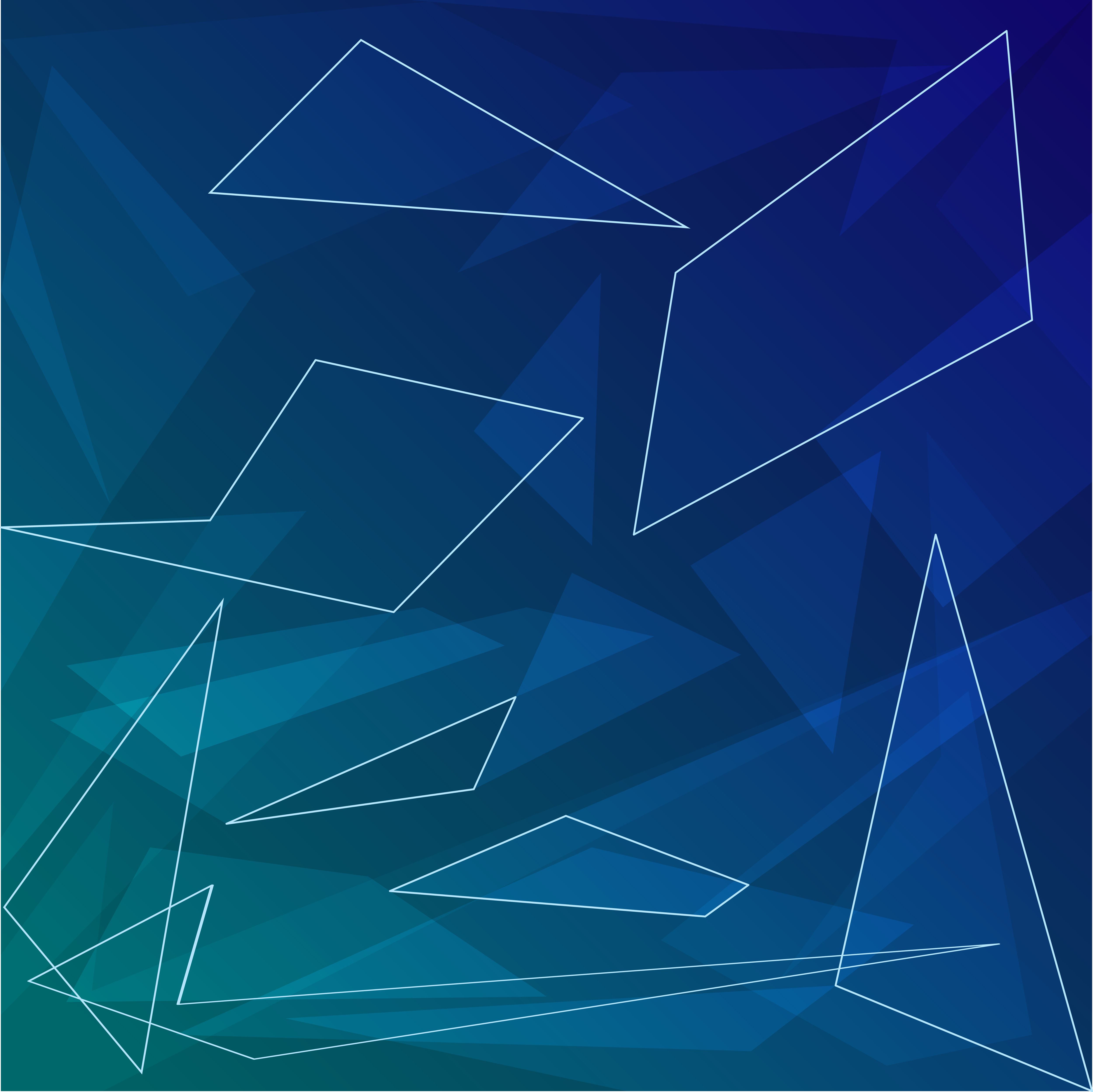 Dark Blue Geometric Shapes Wallpaper