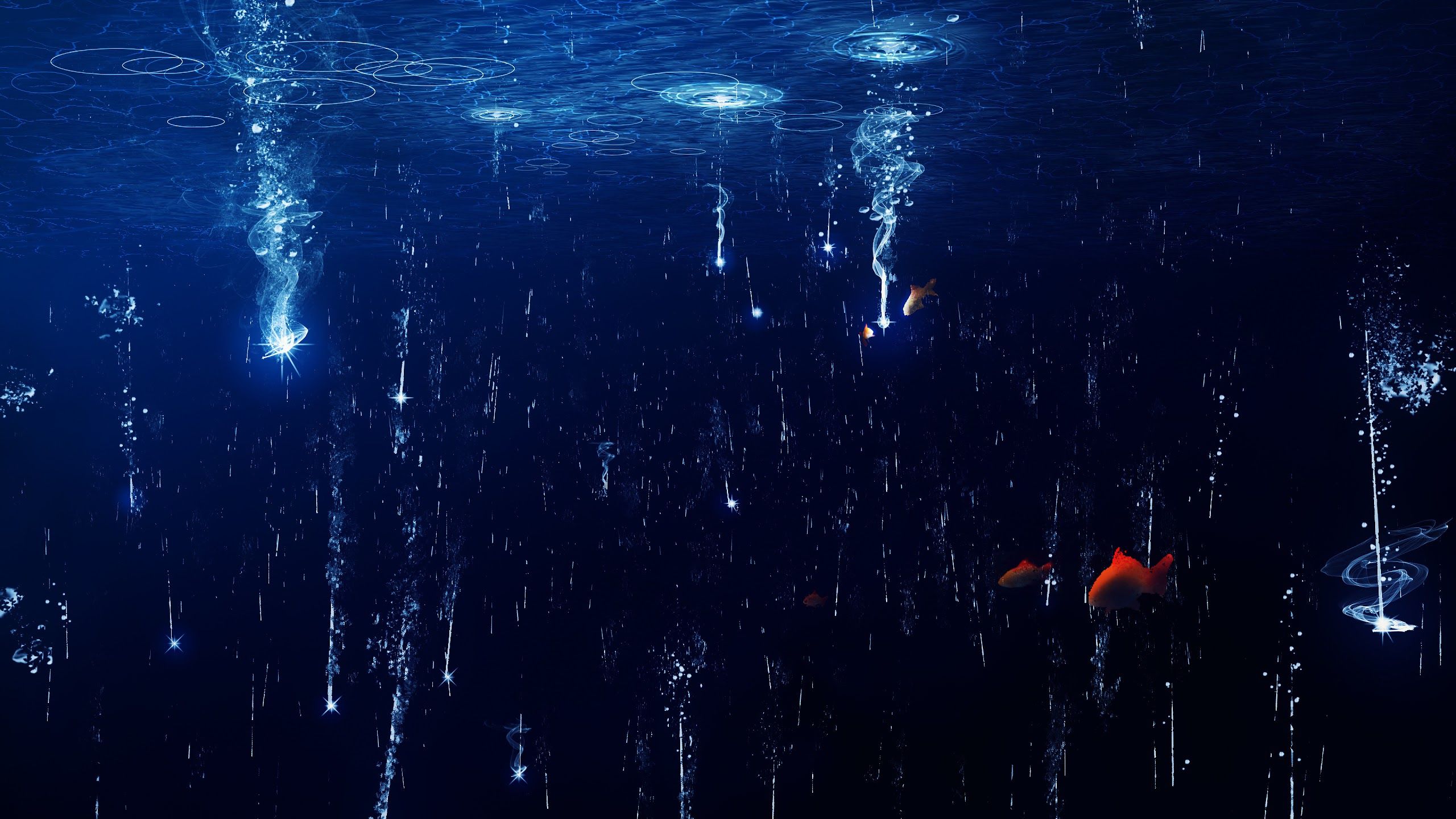 Anime Fish Water 4K Wallpaper