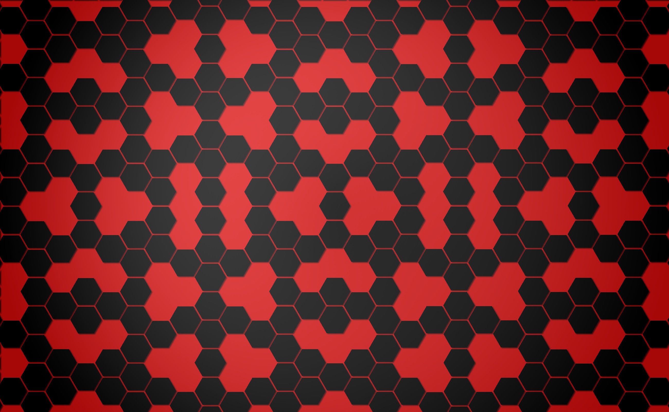 Red Hexagon Wallpaper