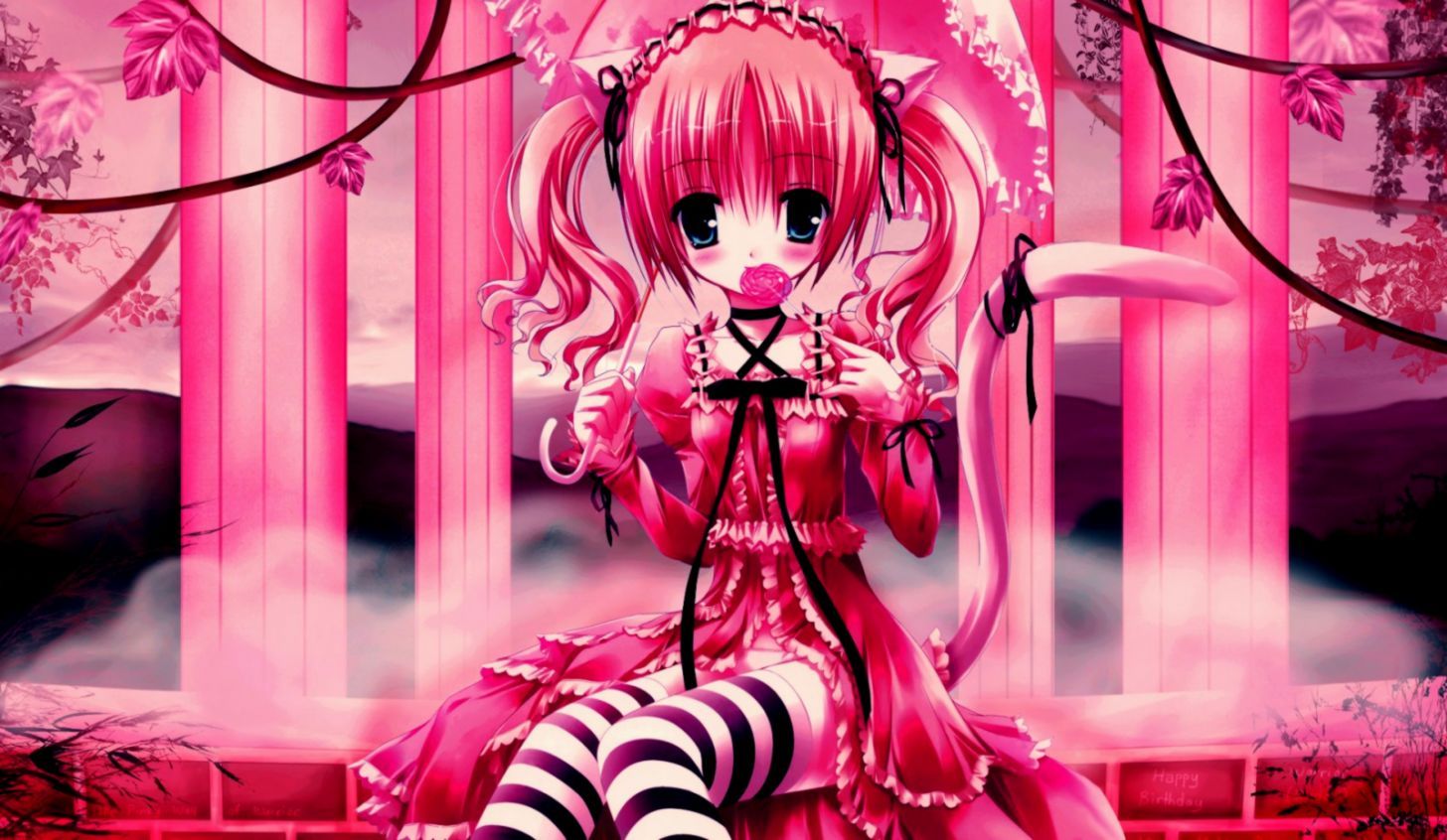 Anime Pinky Girls Wallpaper
