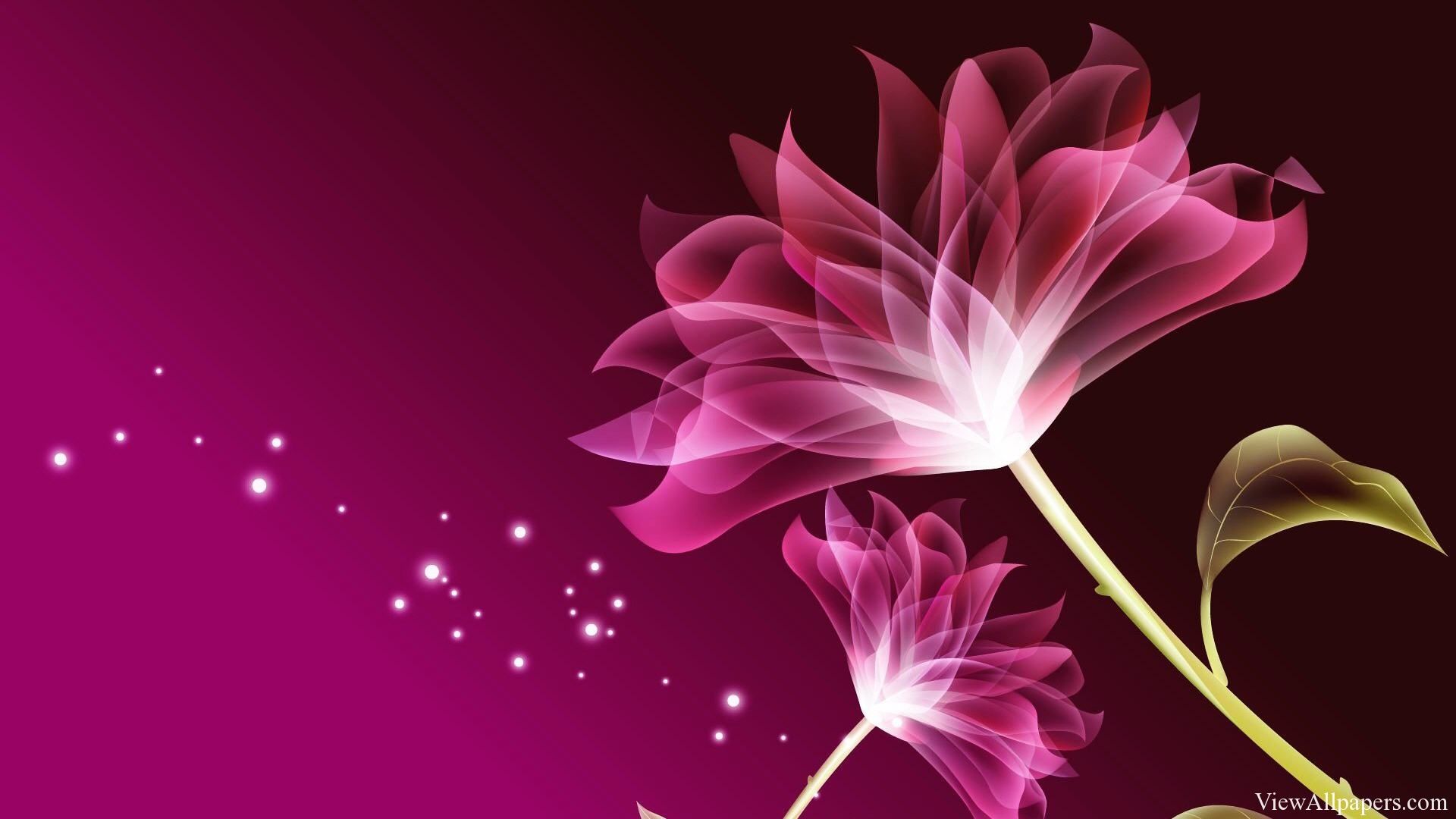 Free download 3D Pink Beautiful Flower Wallpaper