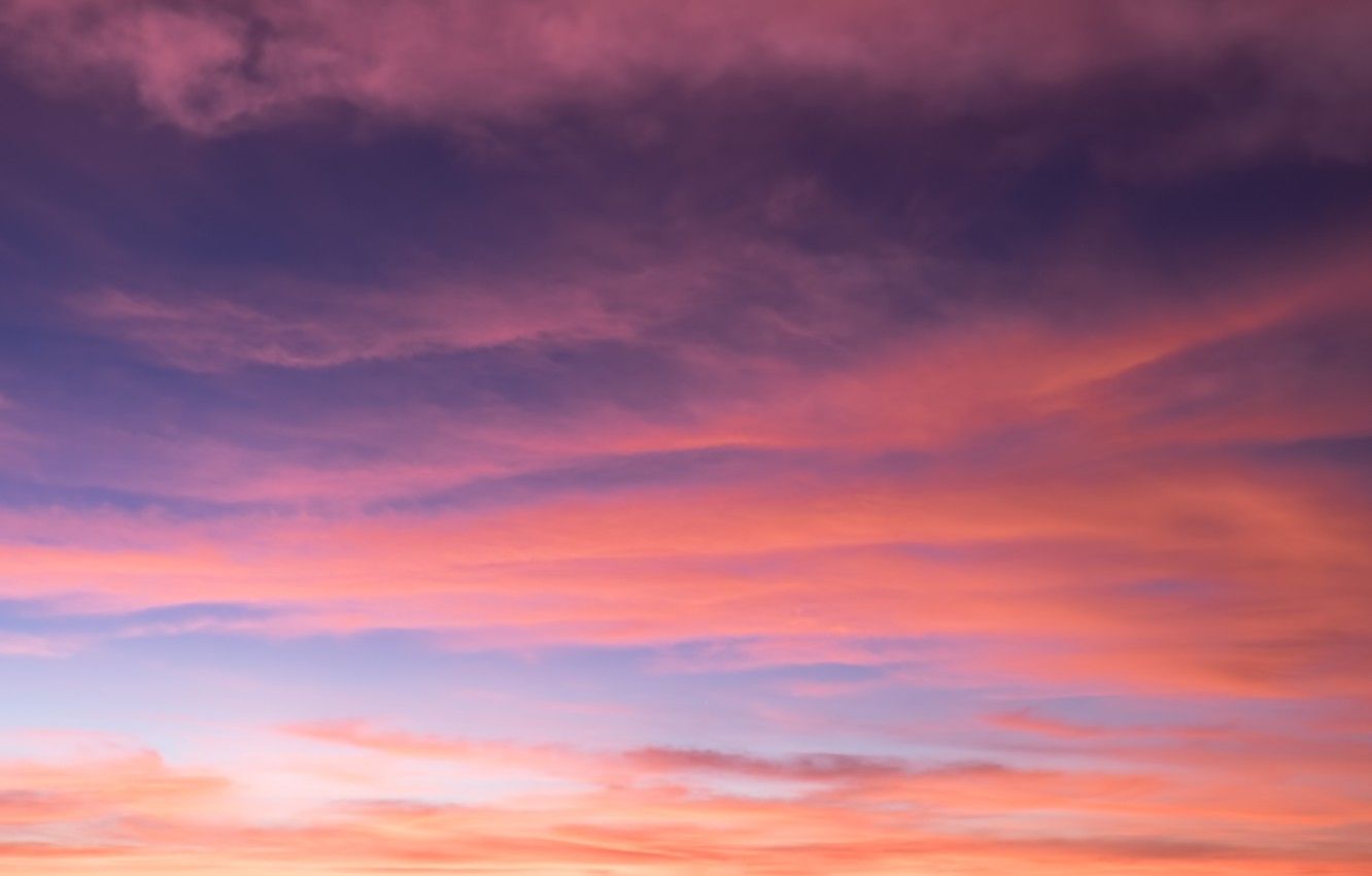 Wallpaper the sky, clouds, sunset, background, pink, colorful, sky, sunset, pink, beautiful image for desktop, section абстракции