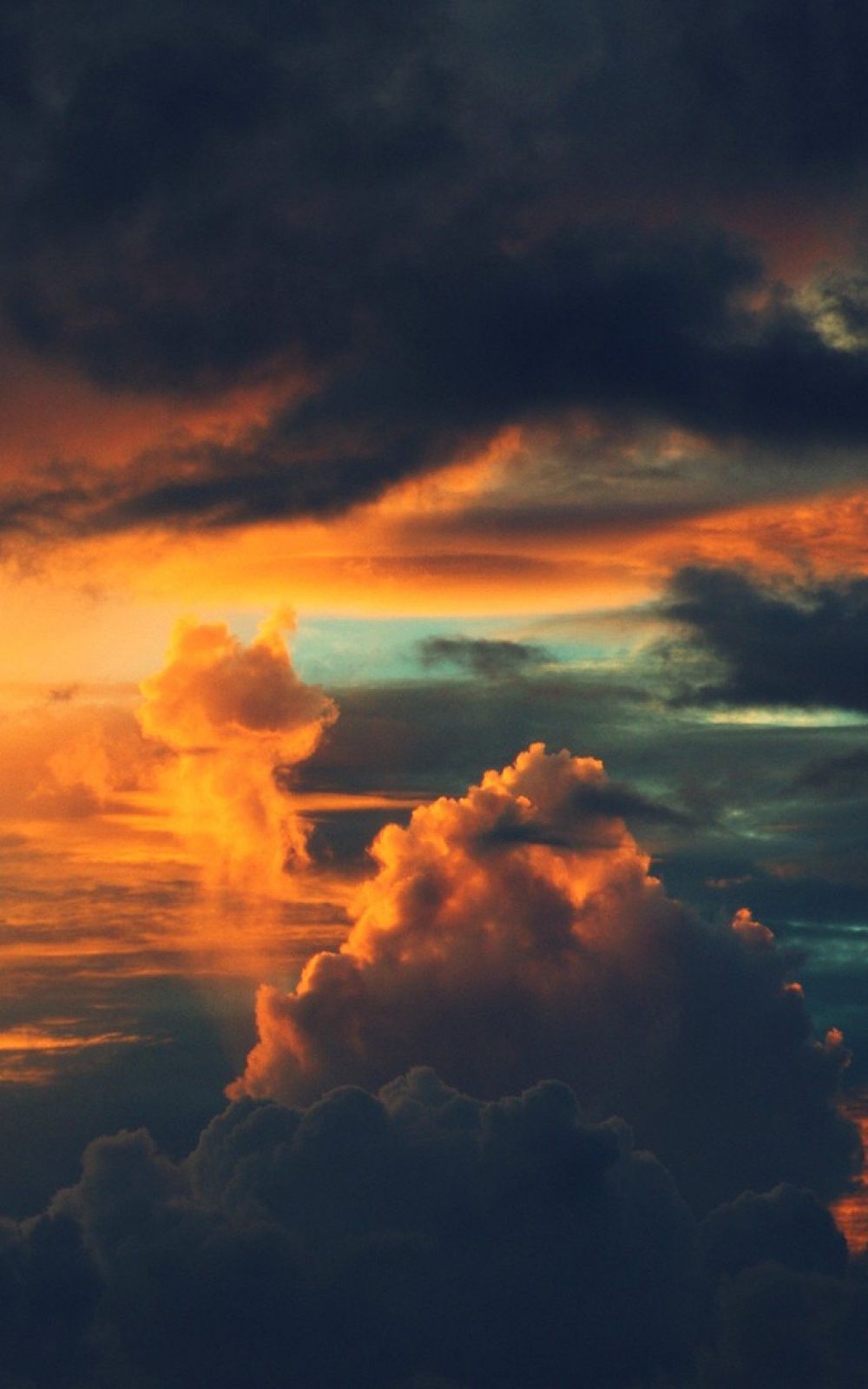 Sunset In The Clouds Android Wallpaper free download