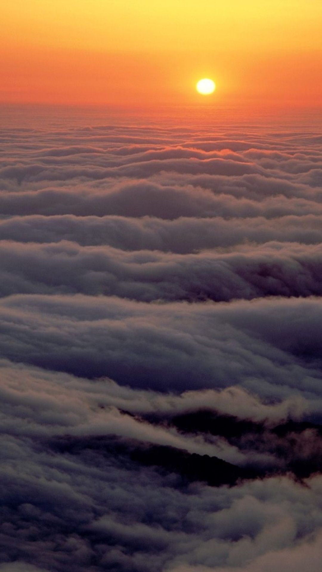 Cloud Waves Sunset iPhone 6 Plus HD Wallpaper HD Download