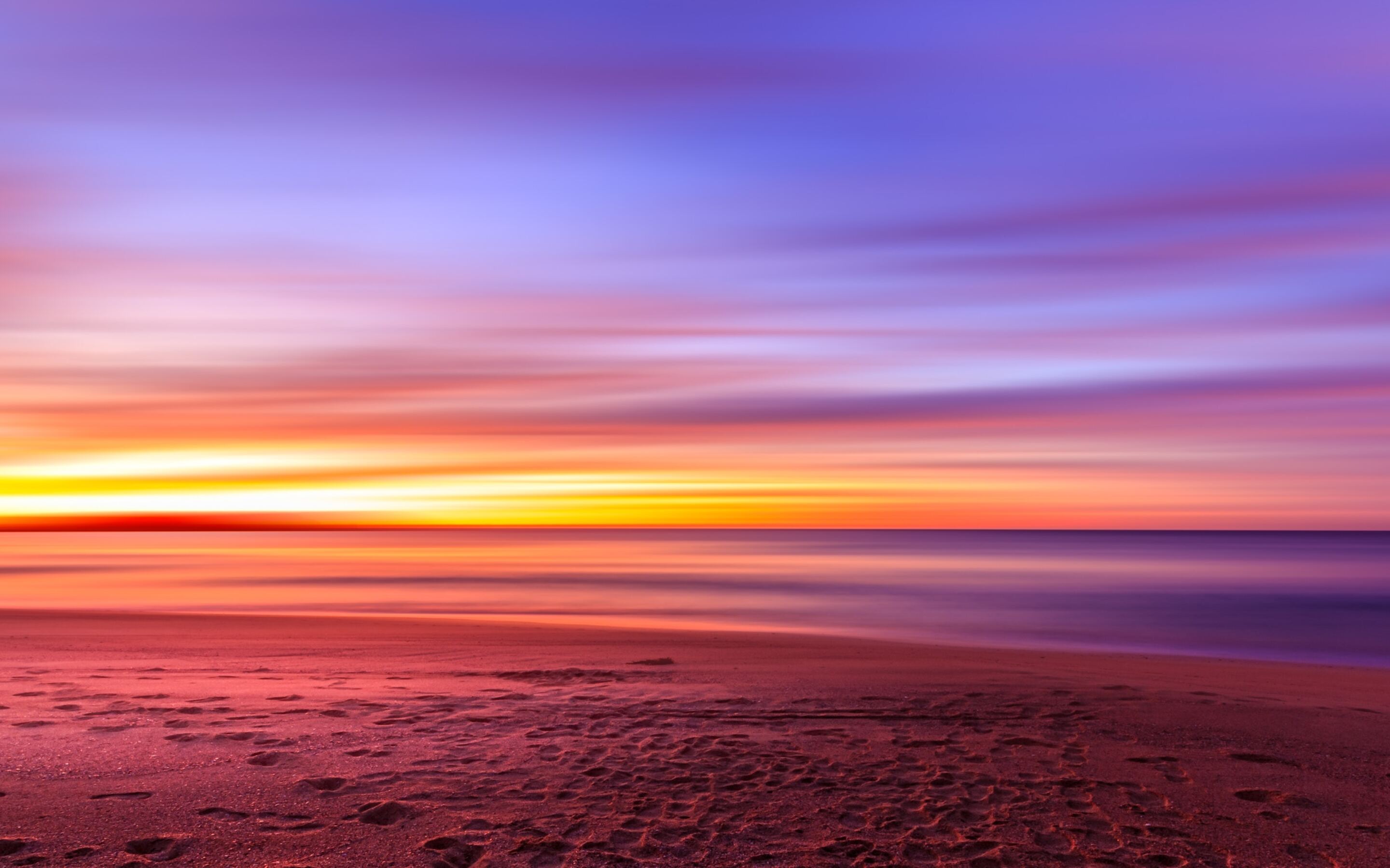 Sea Clouds Sunset Horizon Macbook Pro Retina HD 4k