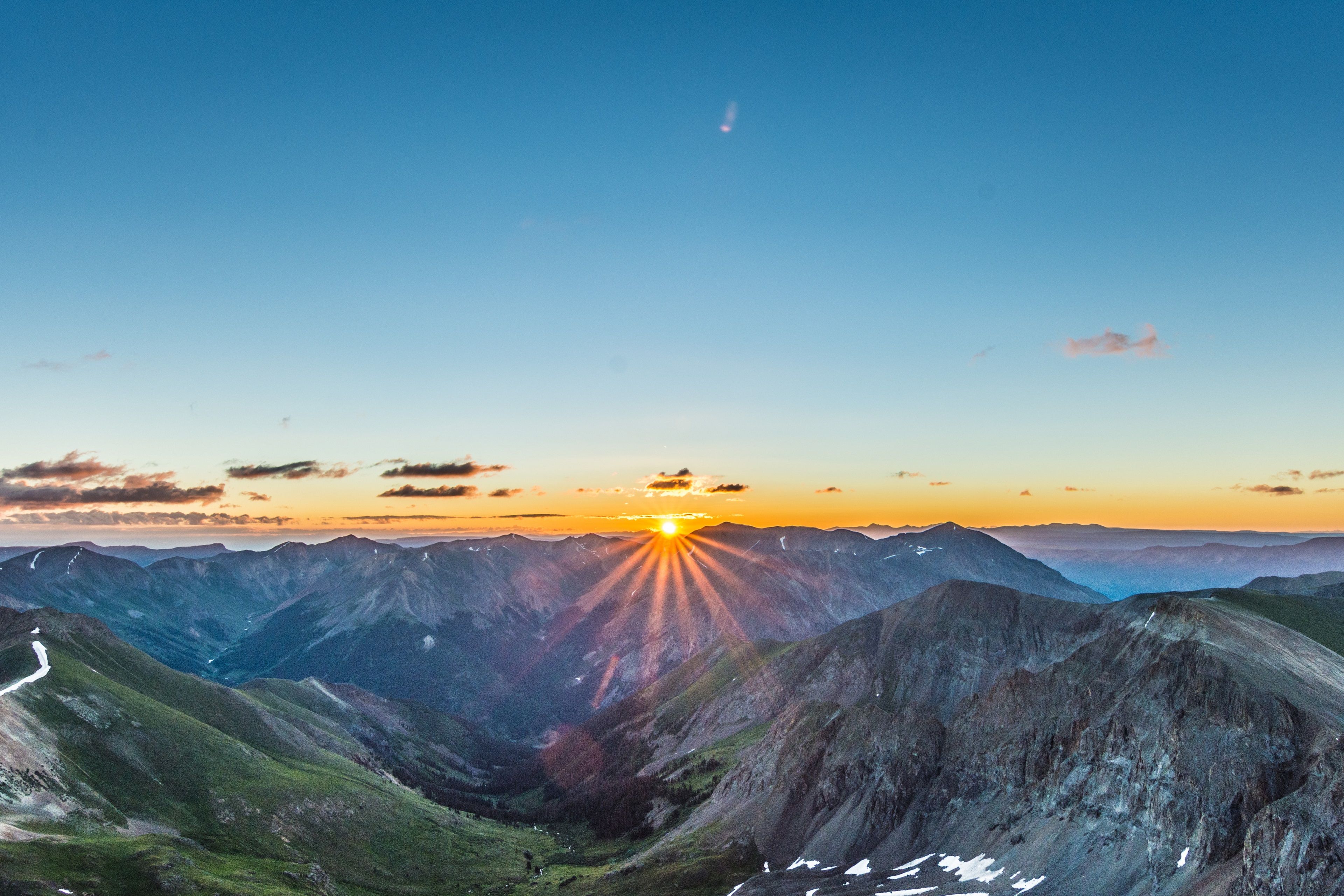 Горы Невада панорама Восход