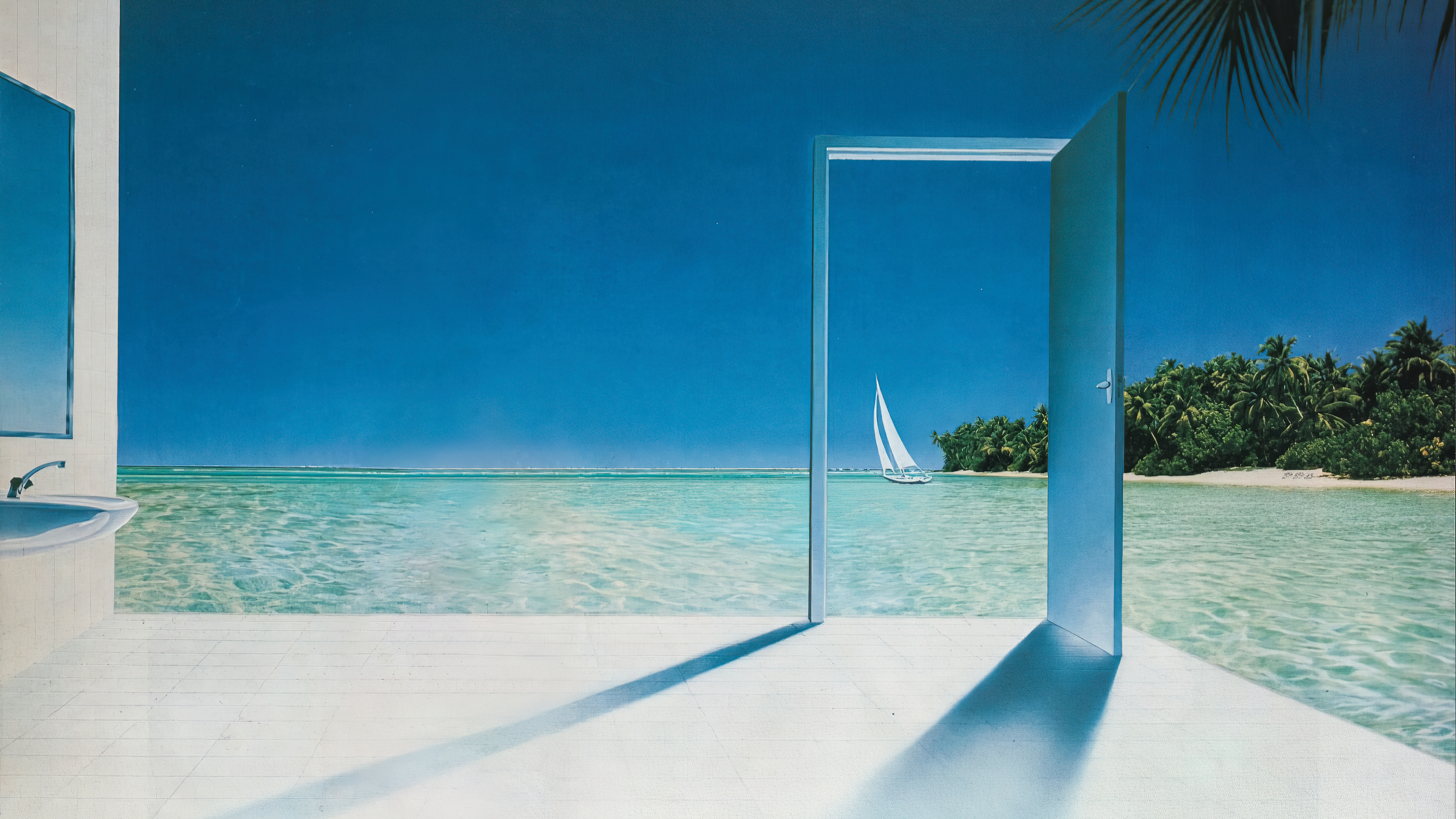 Open Door Seaside by Pierre Peyrolle [3840x2160]