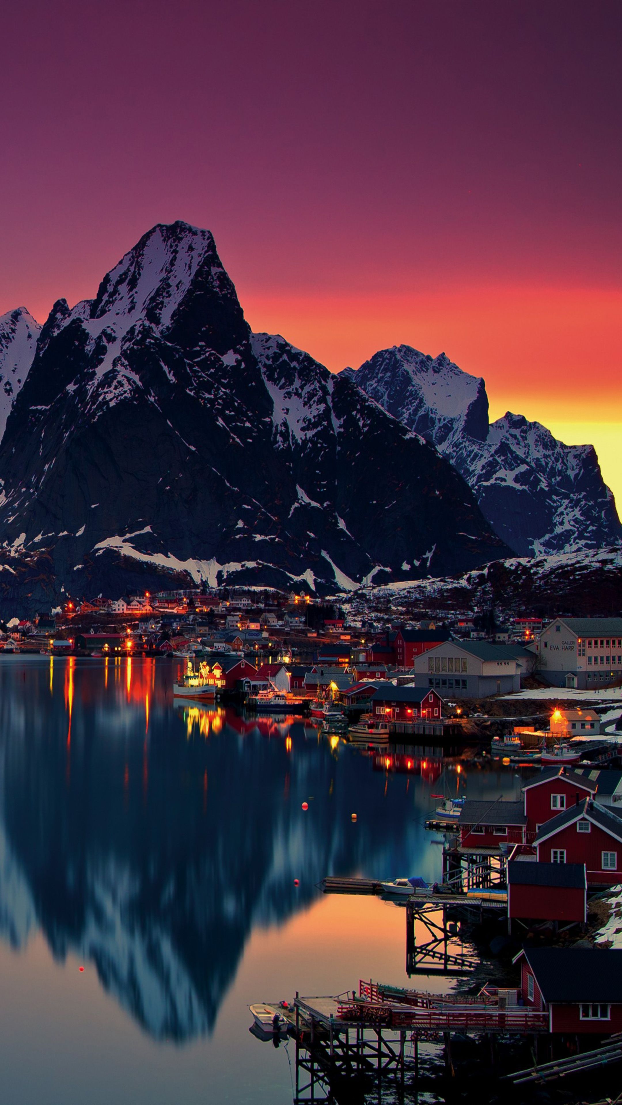 Lofoten Islands Norway Mountains Sunrise Free 4K Ultra HD Mobile