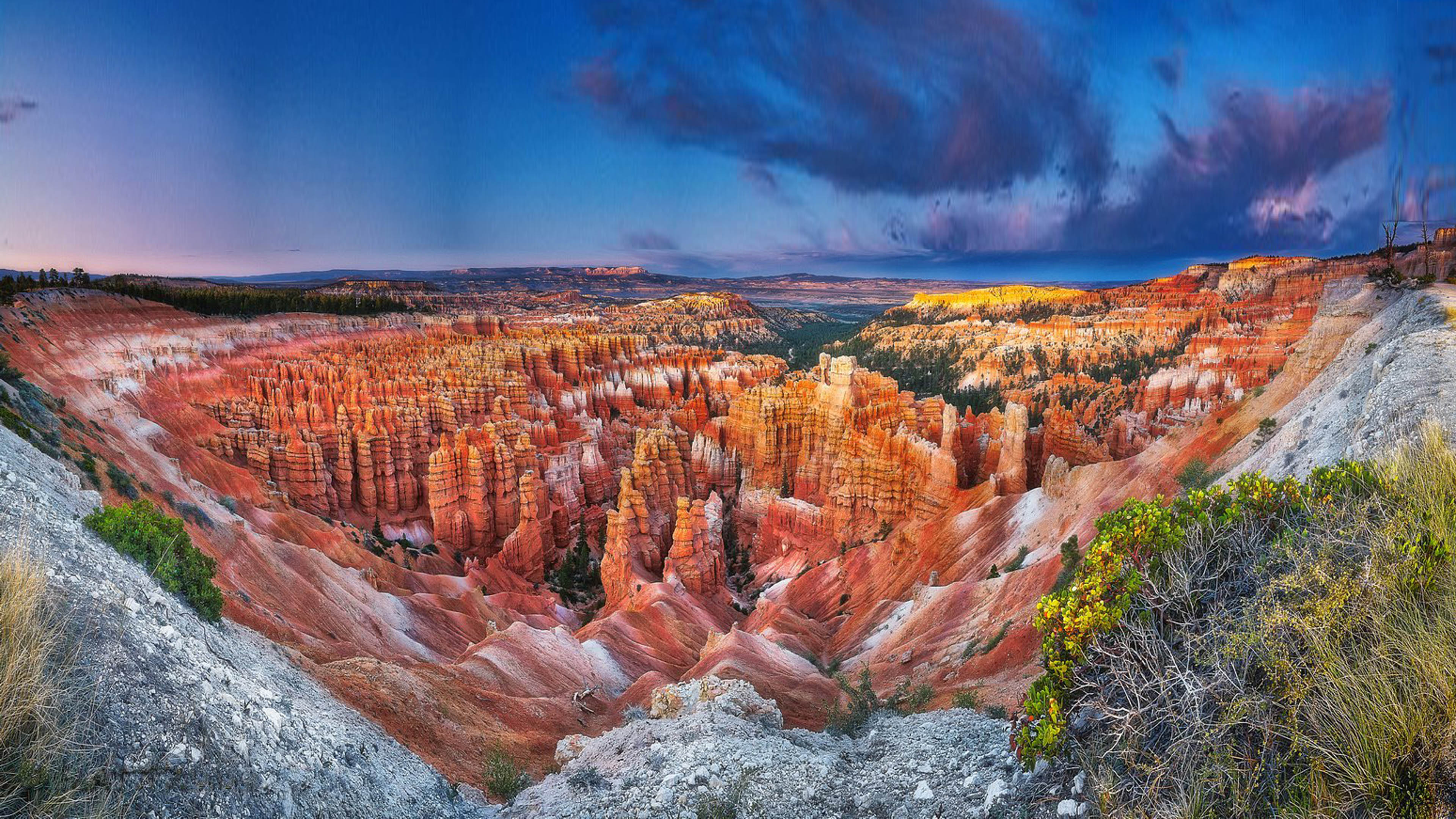 Bryce Canyon National Park Town In Utah Usa Landscape Photography