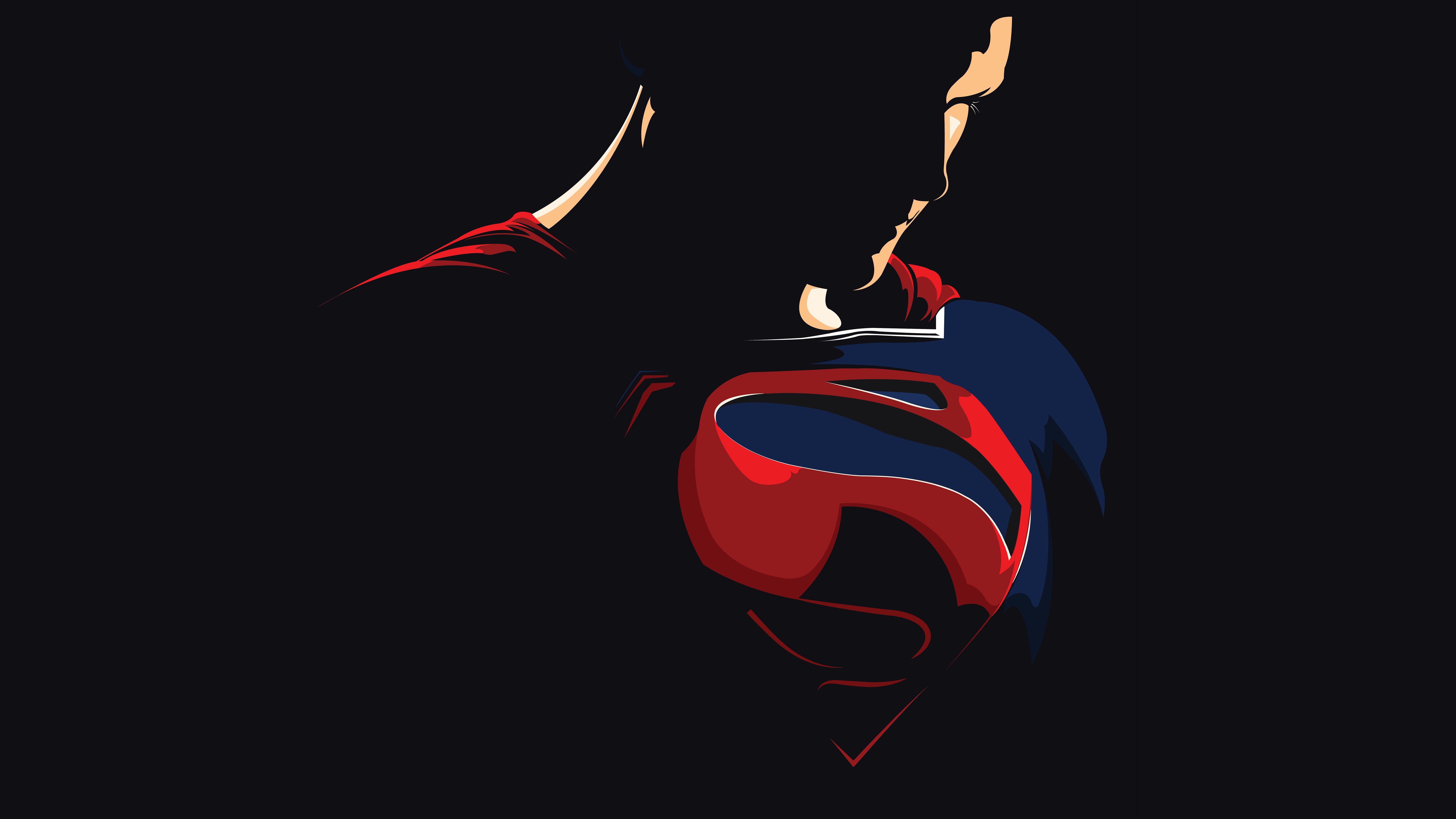 Superman Minimal Artwork 5K. Superman wallpaper