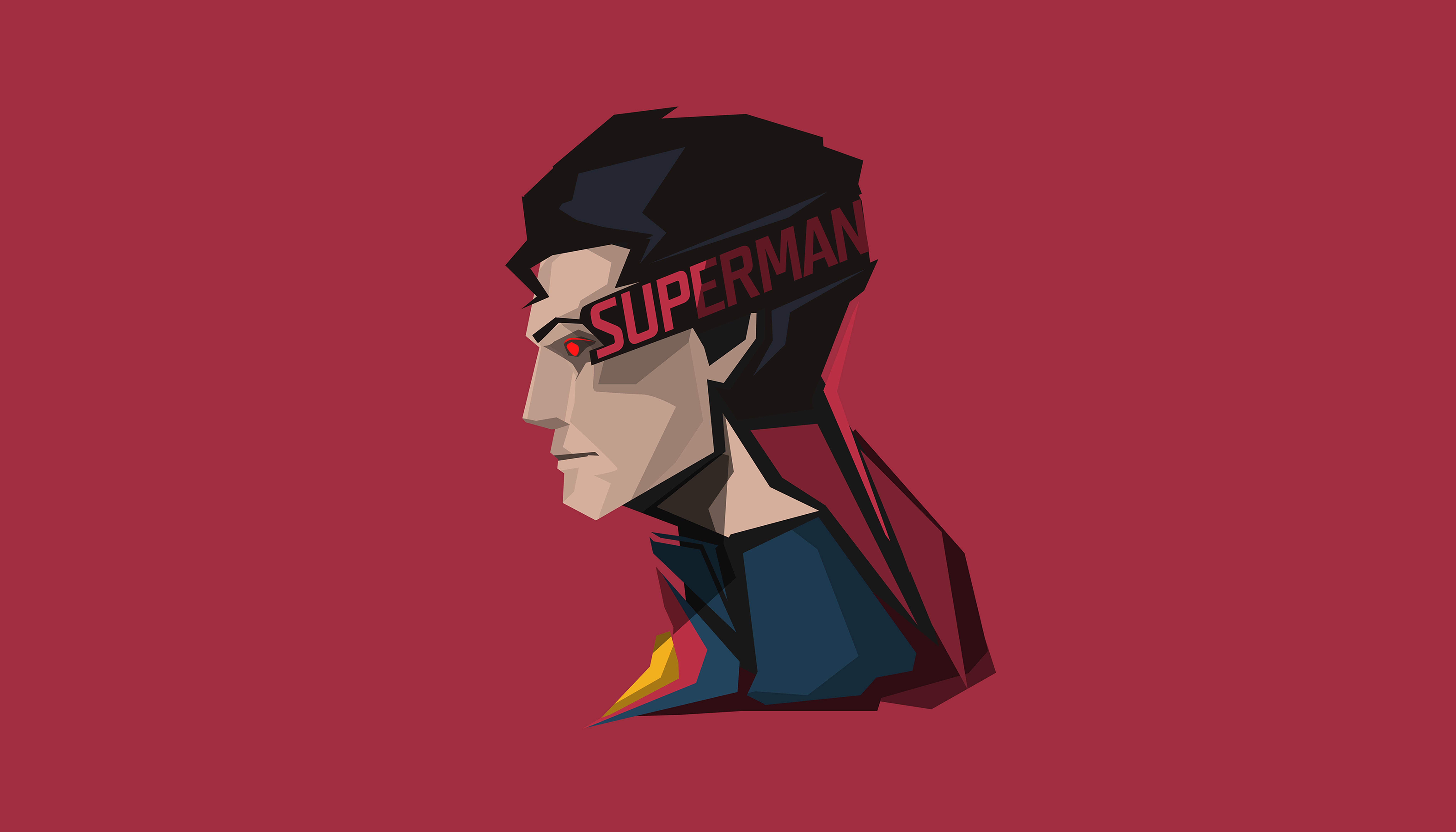 Superman Minimal 8k, HD Superheroes, 4k Wallpaper, Image