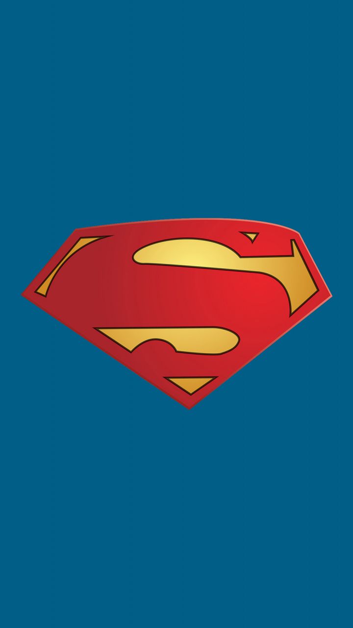 Superman, logo, minimal wallpaper. Superman, Superman