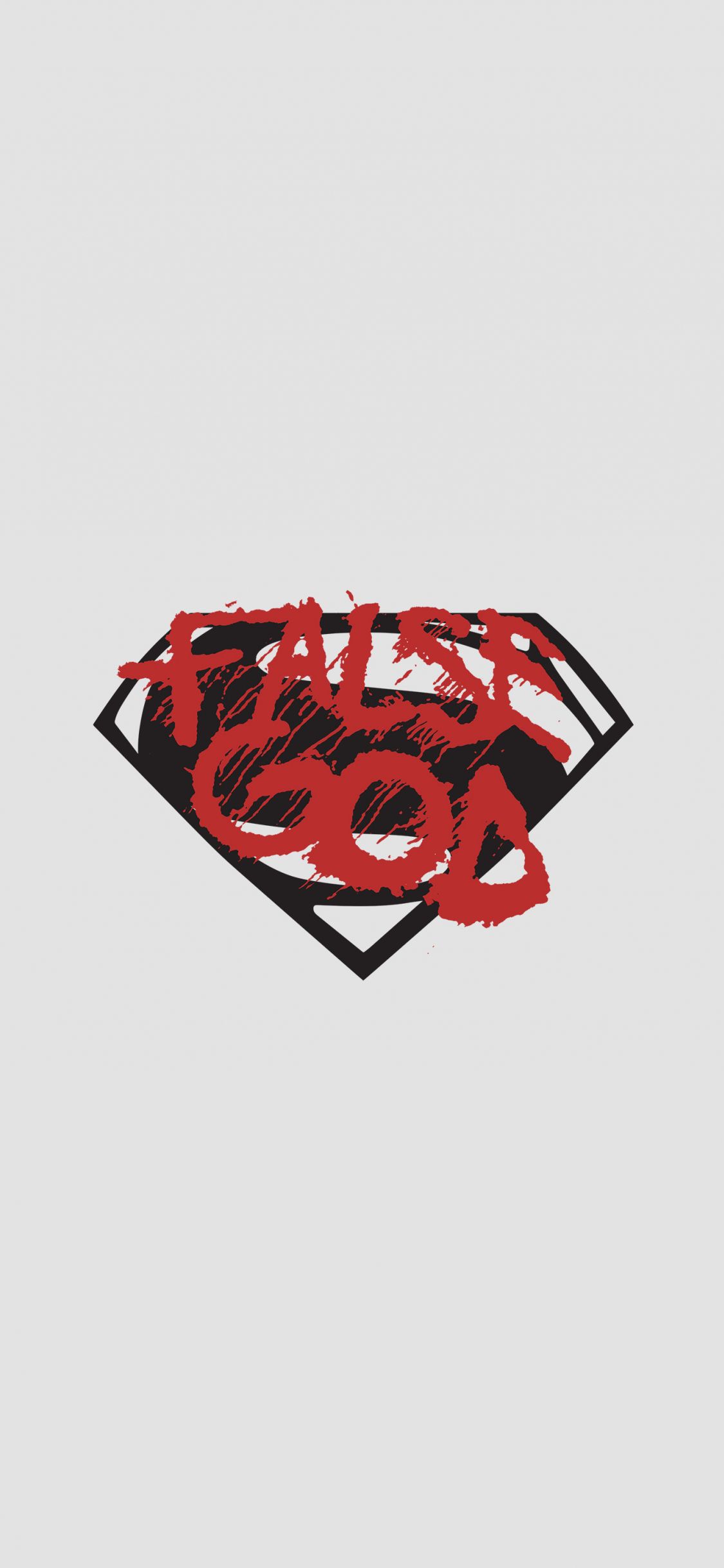 Download 1125x2436 wallpaper false god, batman vs superman