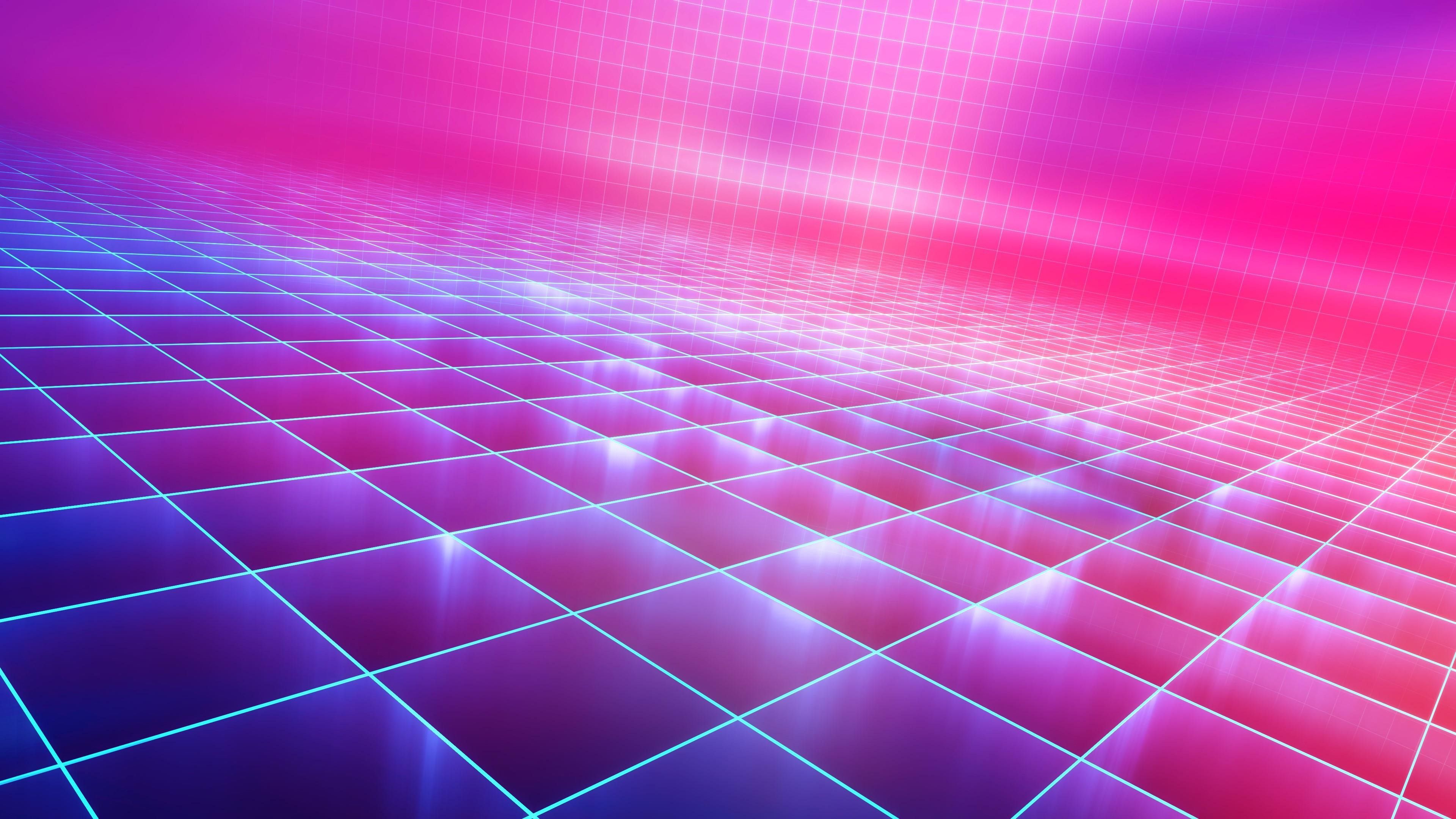 Wallpaper Abstract neon, pink light, creative picture 3840x2160
