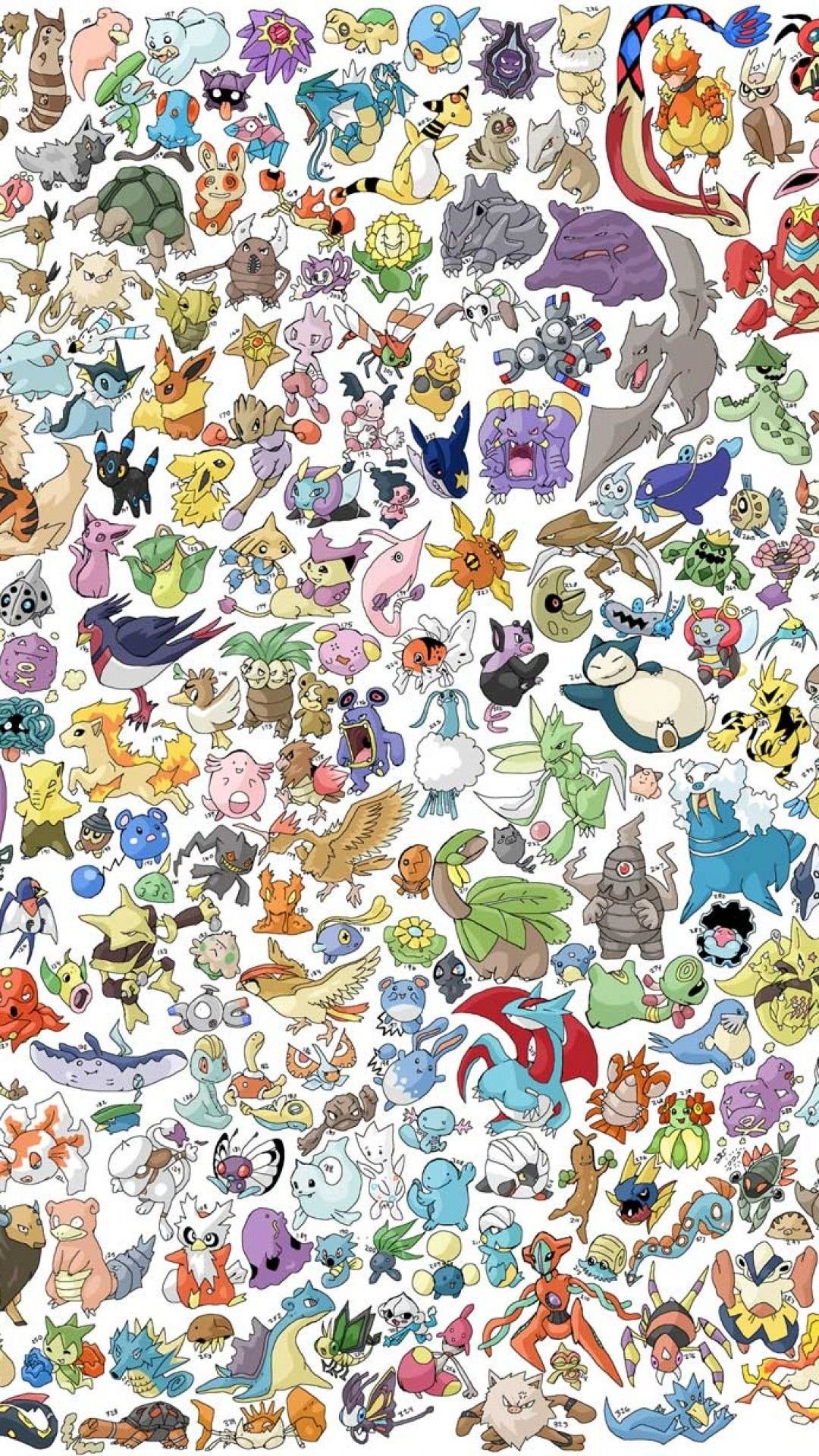 Many Pokémon characters HD wallpaper