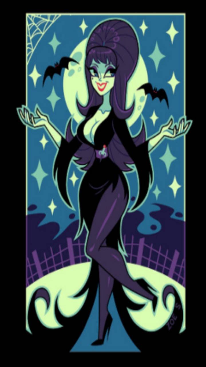 Elvira Mistress Dark wallpaper