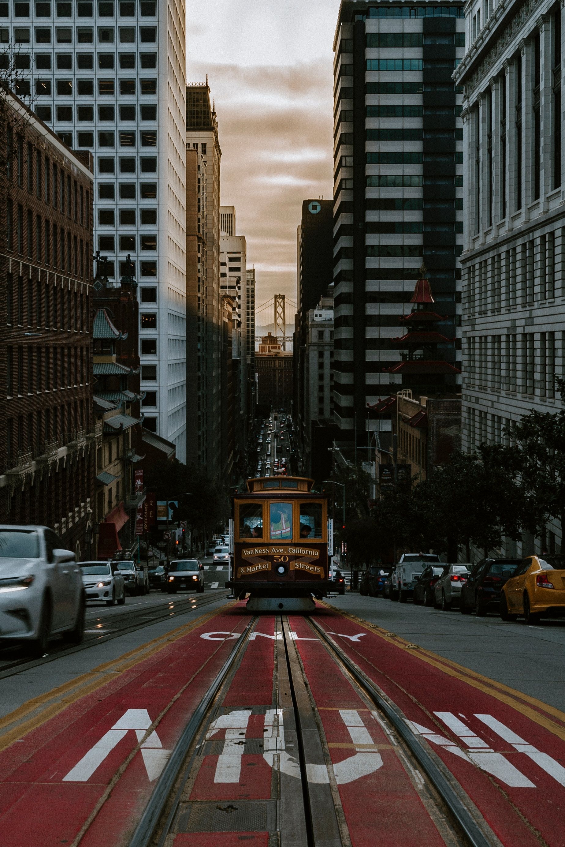 San Francisco Cable Car System, Downtown, Urban Area