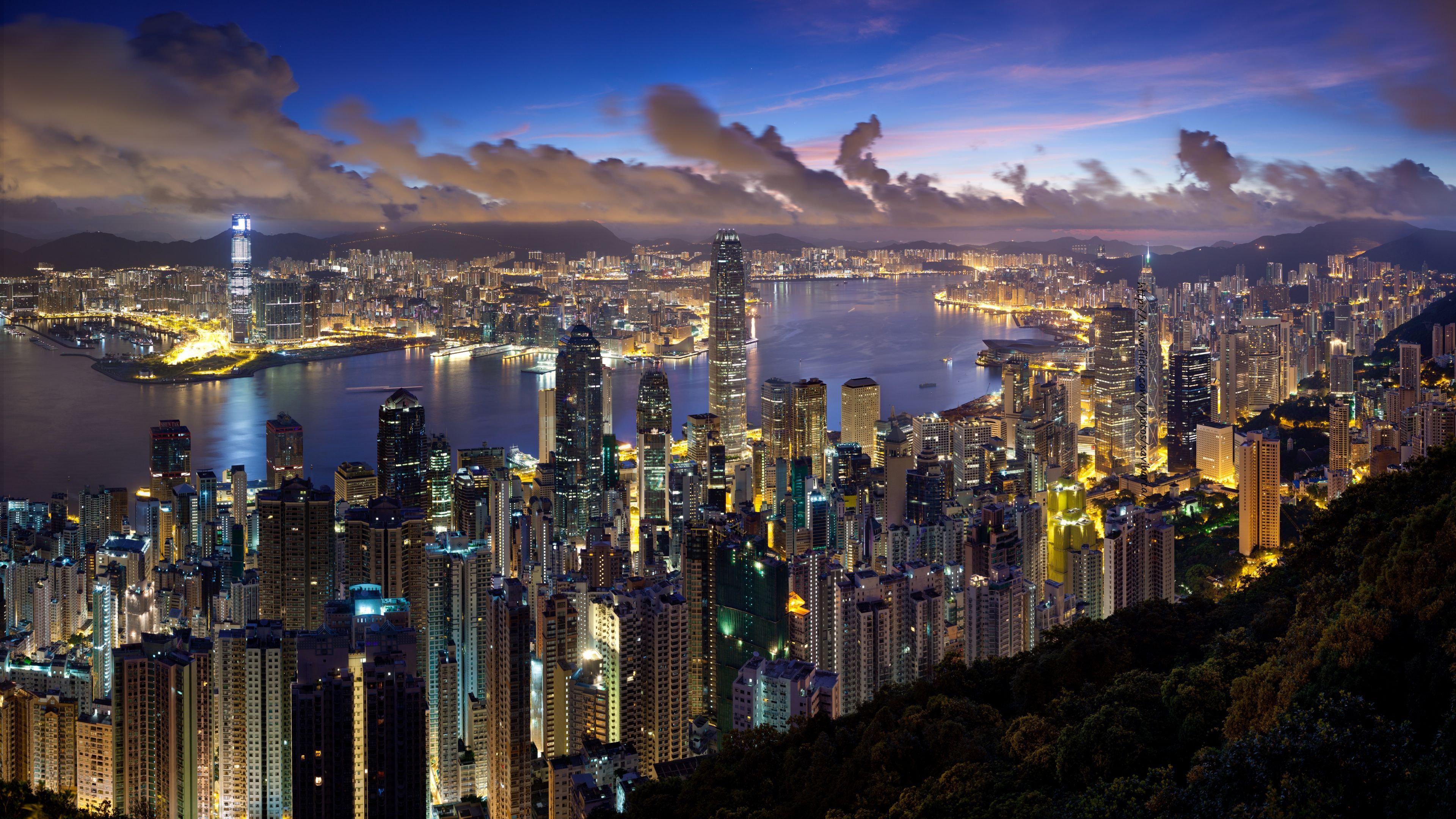 Hong kong night wallpaper city world wallpaper for free download