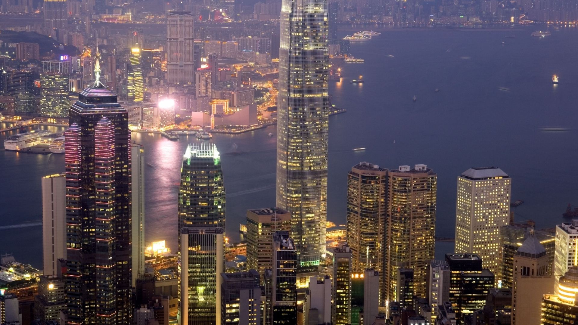 Free download Hong Kong City lights 4K Ultra HD wallpaper 4k
