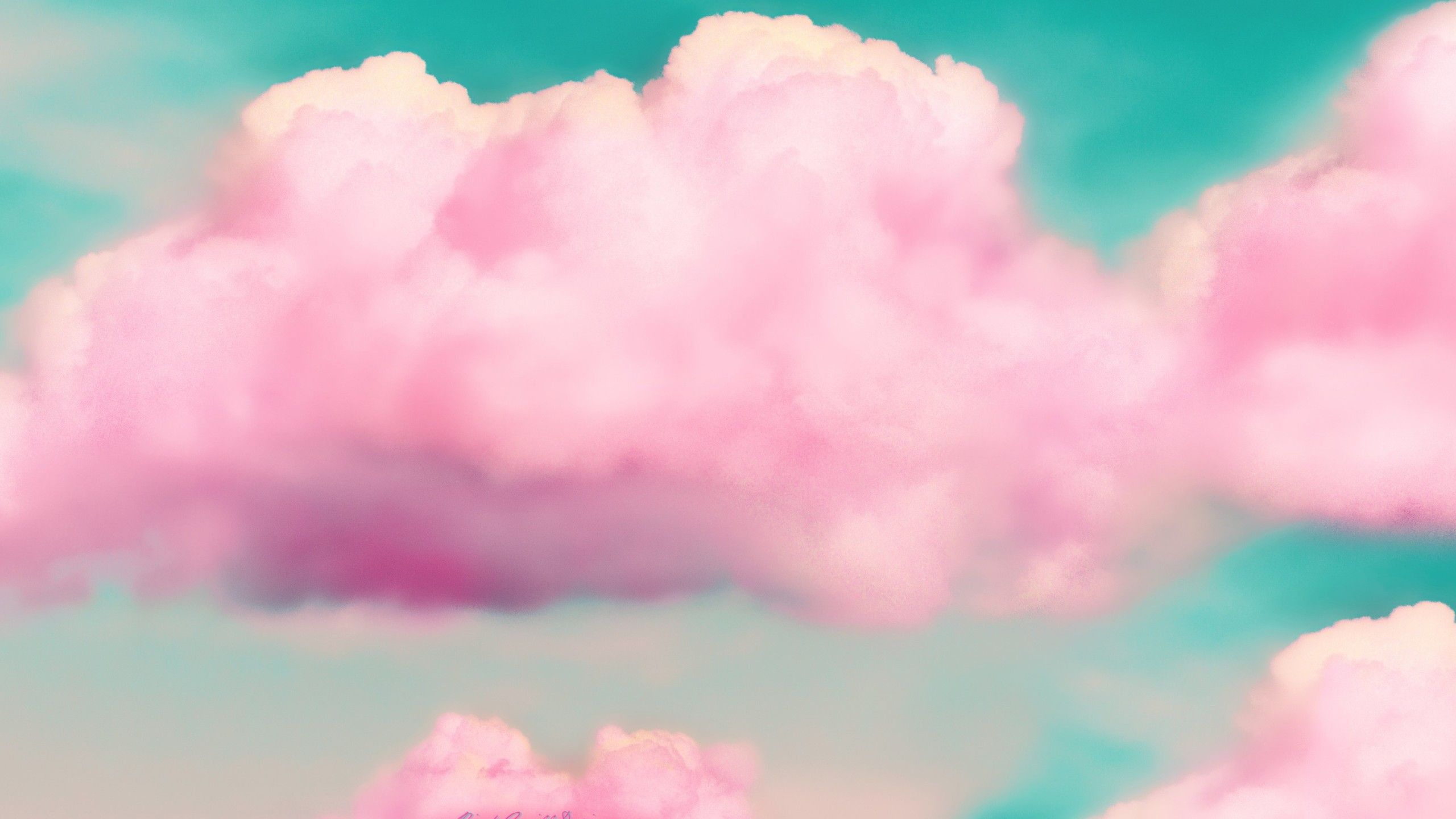 Pink Clouds 3D 1440P Resolution HD 4k Wallpaper, Image