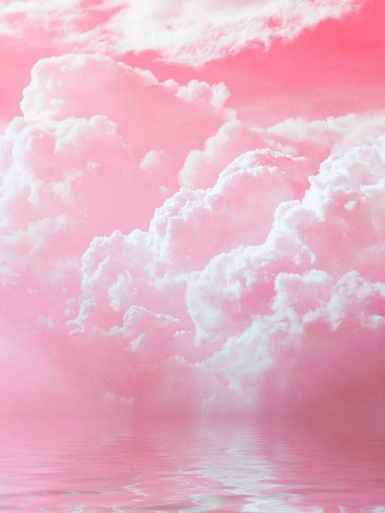 Free download pink sky Amazing pink clouds water sky nature HD